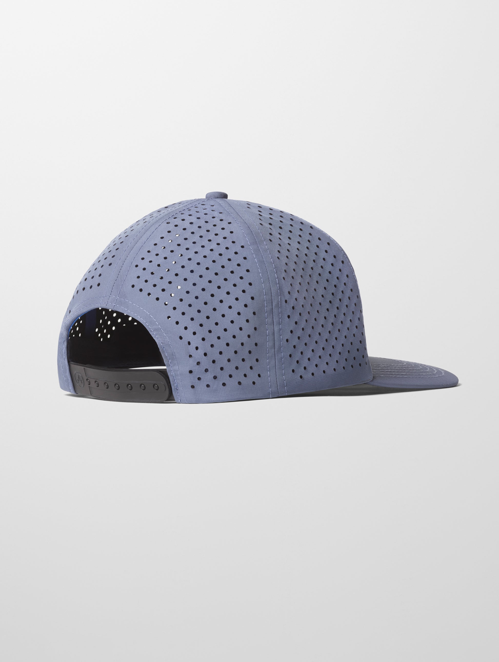 Rear 3/4 view of Adventure Mesh Hat in Portal Blue from AETHER Apparel.
