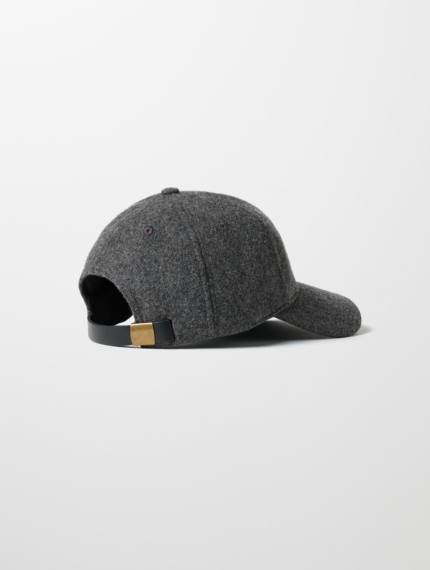 Rear angled view of AETHER Wool Hat in Charcoal Heather from AETHER Apparel.