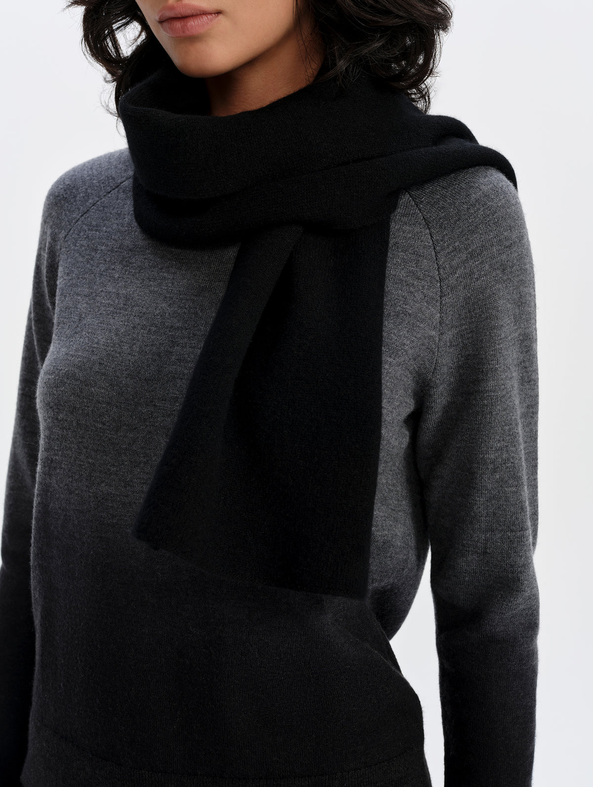 Karina Cashmere Scarf - Onyx Black