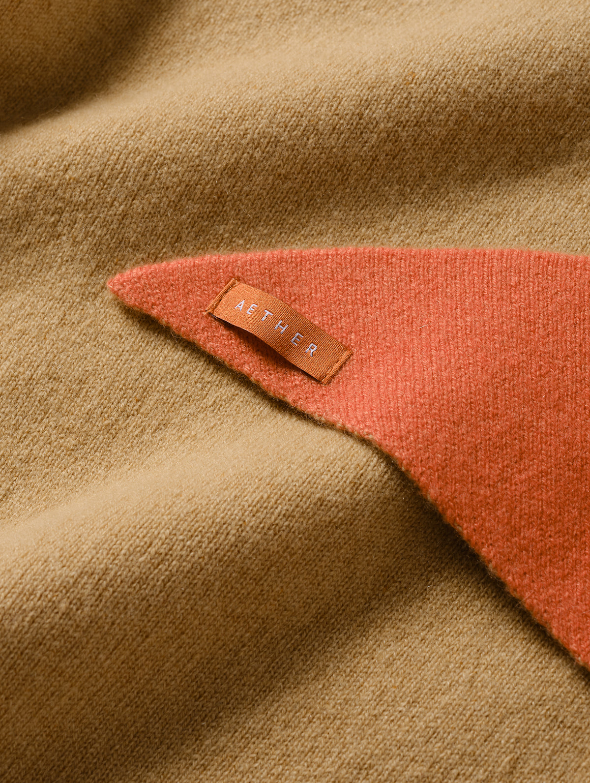 Karina Triangle Cashmere Scarf - Madeira Orange