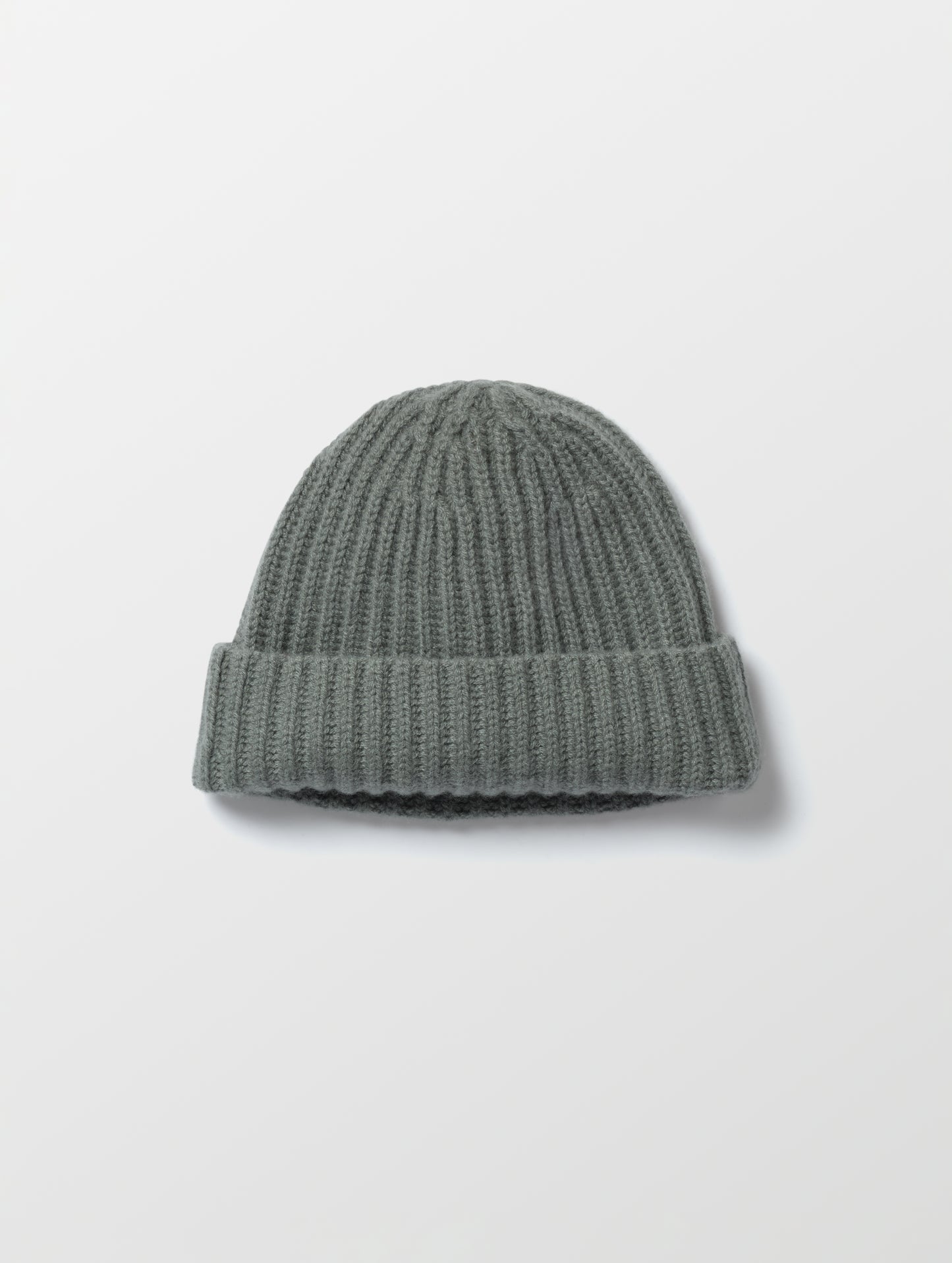 Flat lay of the Cashmere Hat in Gunmetal from AETHER Apparel.
