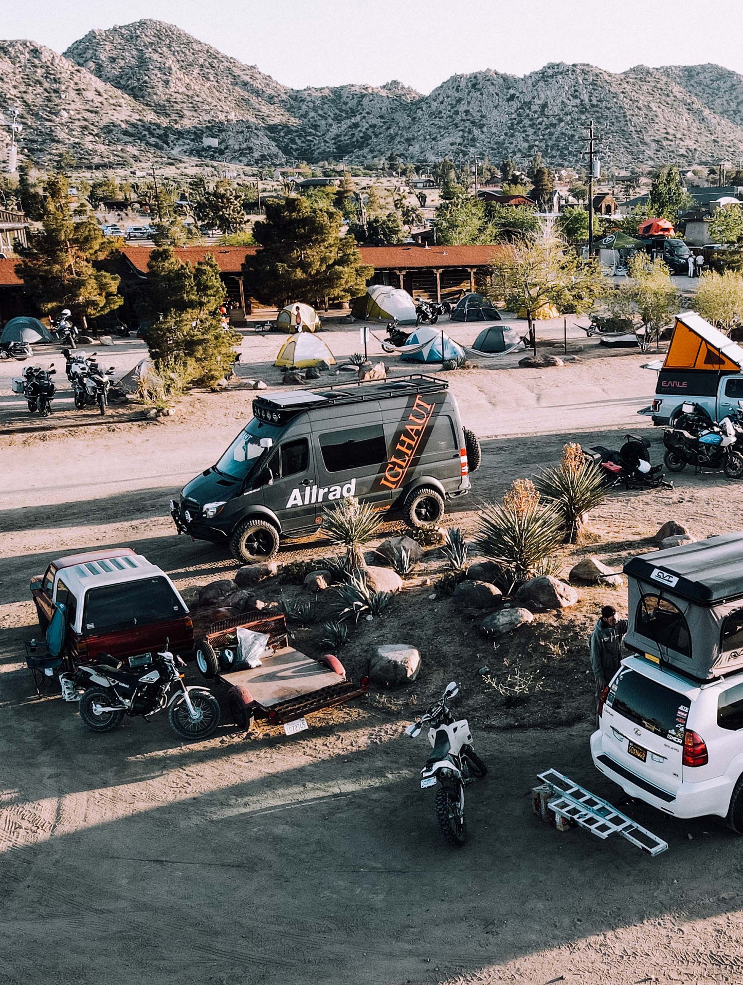 AETHER Rally Pioneertown 2024 - Campsite