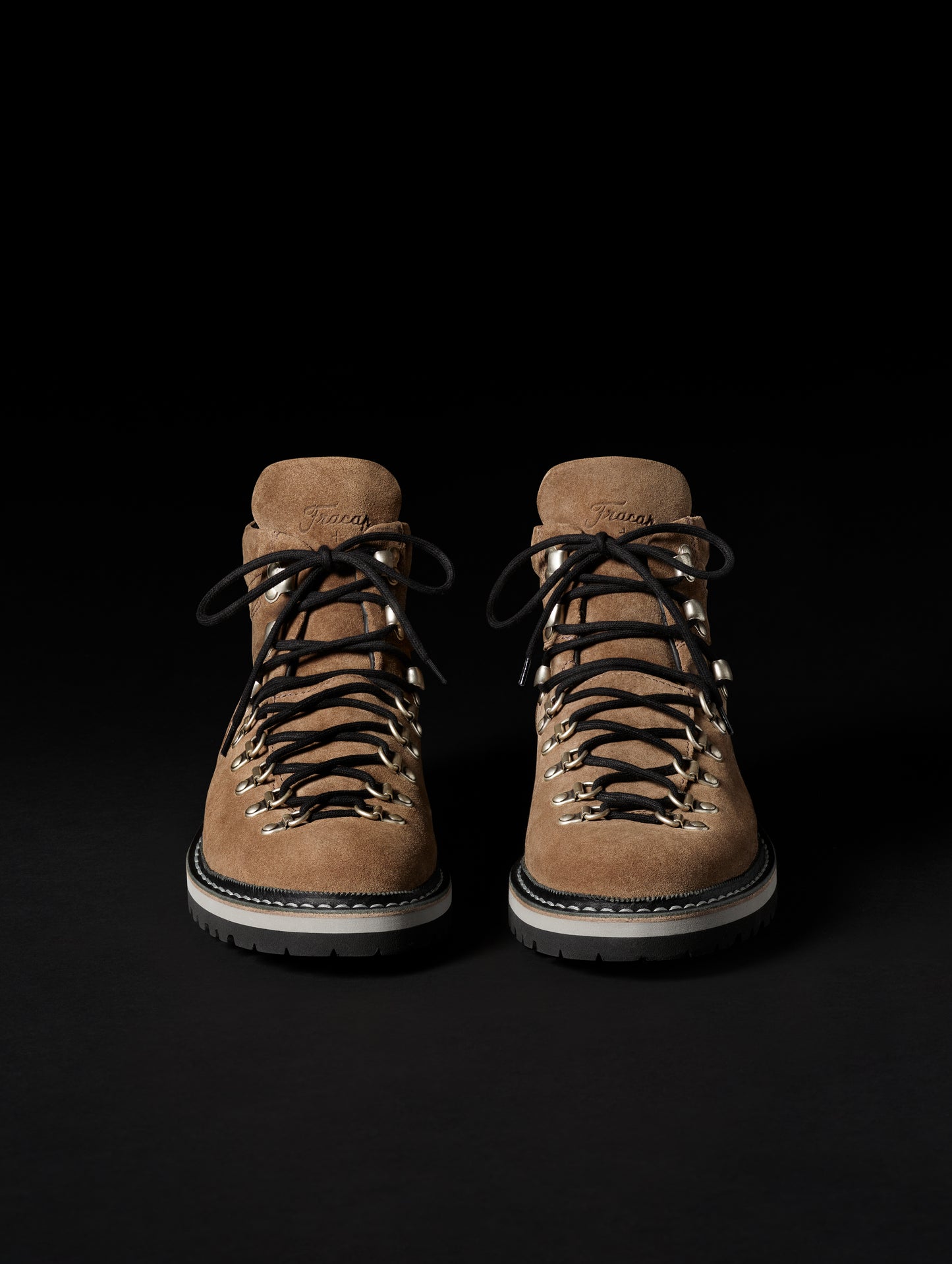 Front view of men's Dolomite Boot in Taupe from AETHER Apparel.