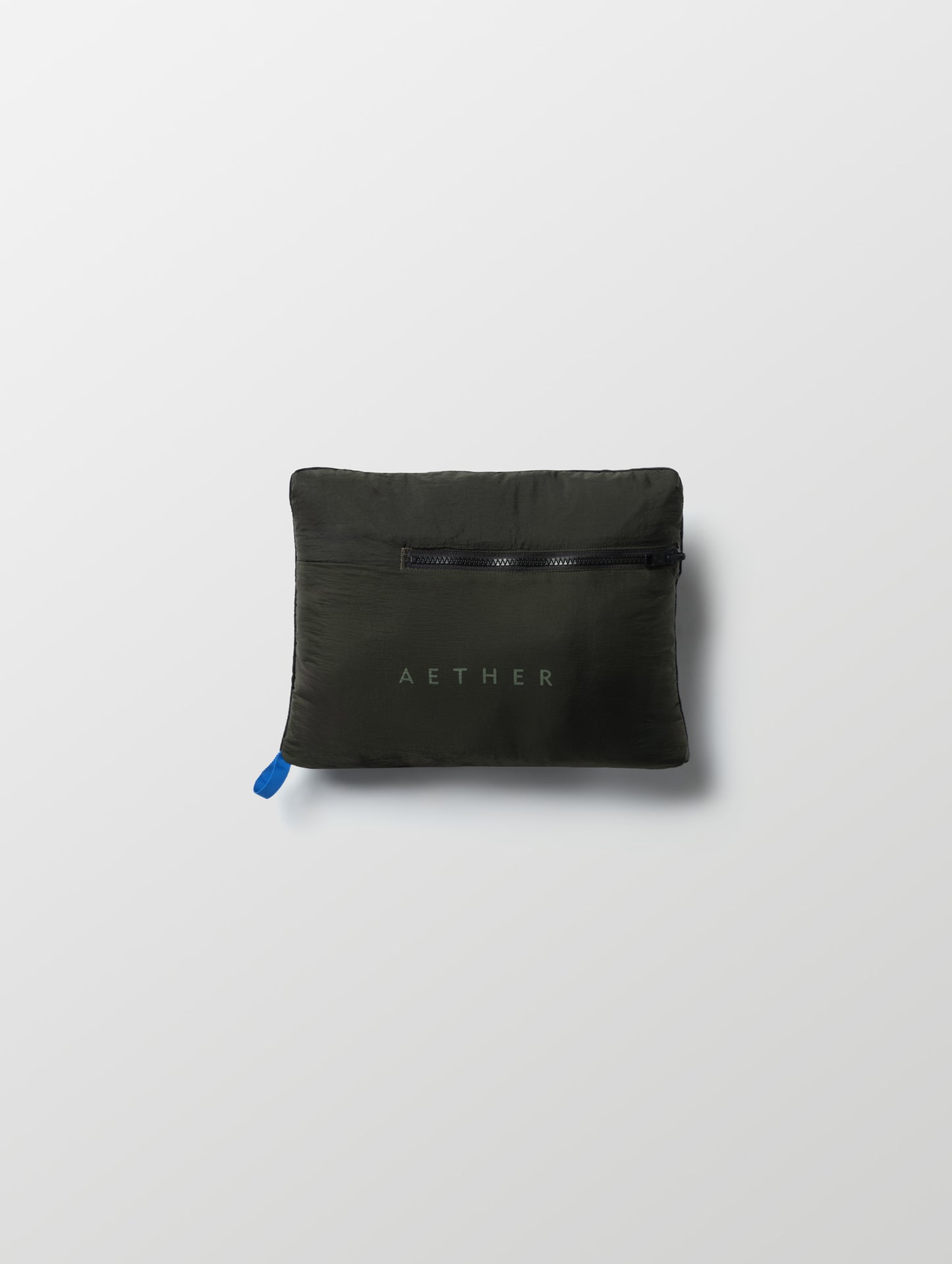 Self-packed Prospect Packable Down Jacket in Forest Green from AETHER Apparel.