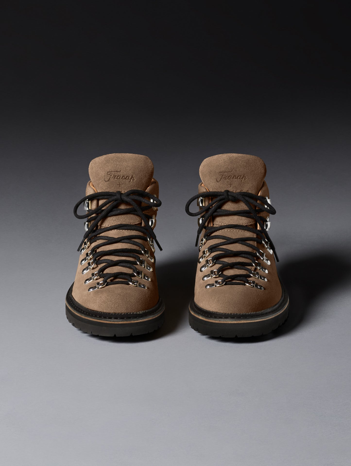 Front view of the Dolomite Boot in Taupe from AETHER Apparel.
