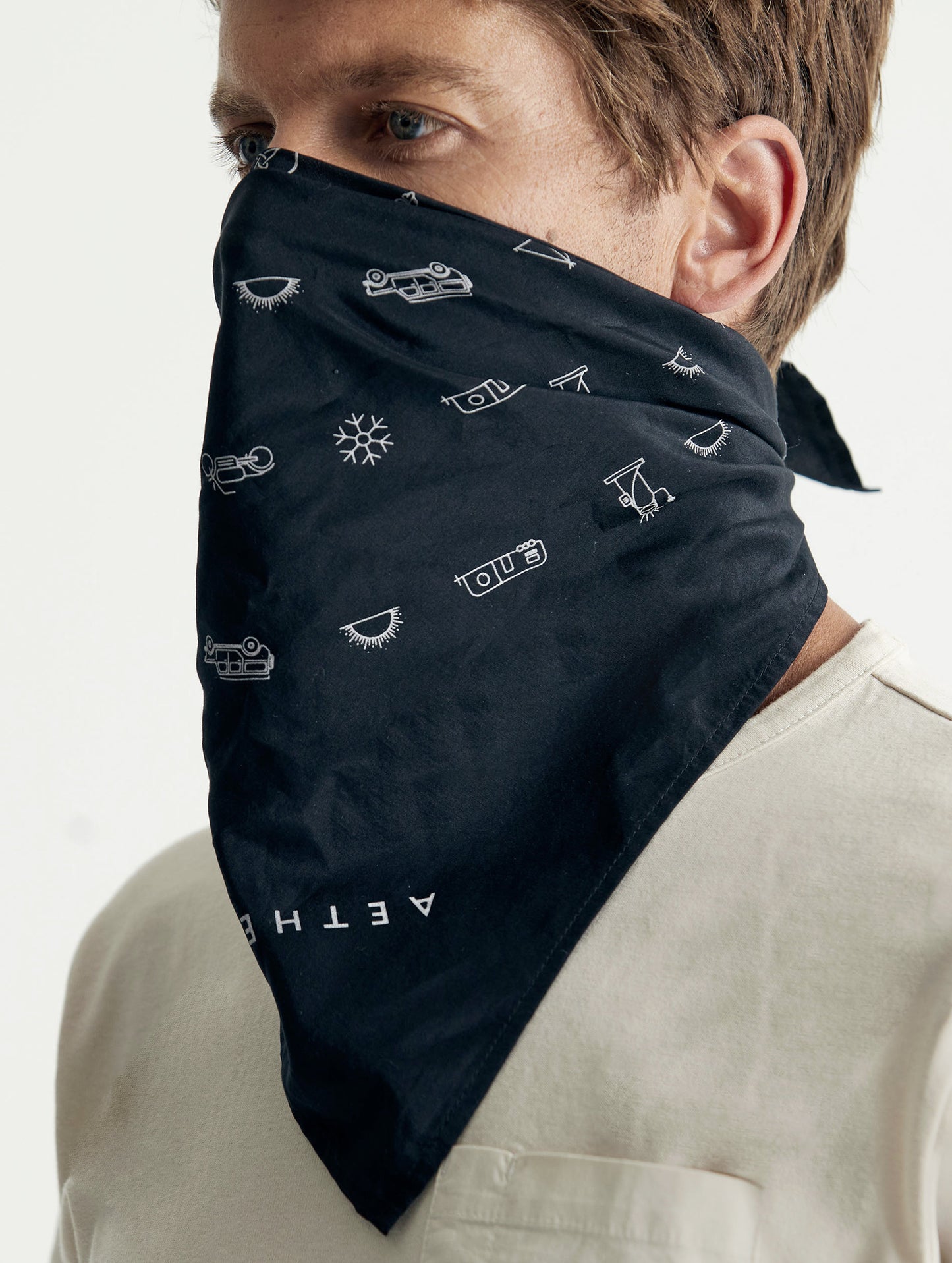 custom printed bandana from Aether Apparel