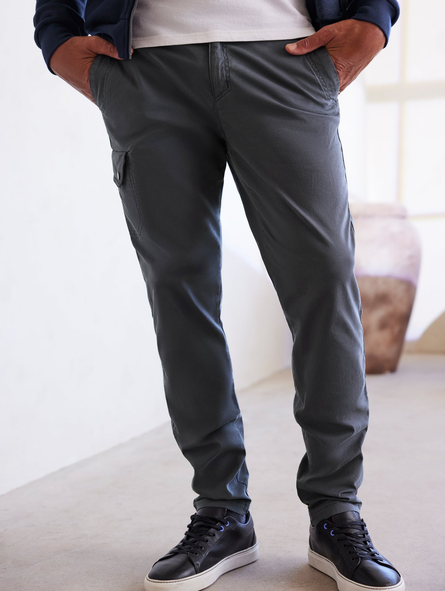 man wearing grey pants from AETHER Apparel