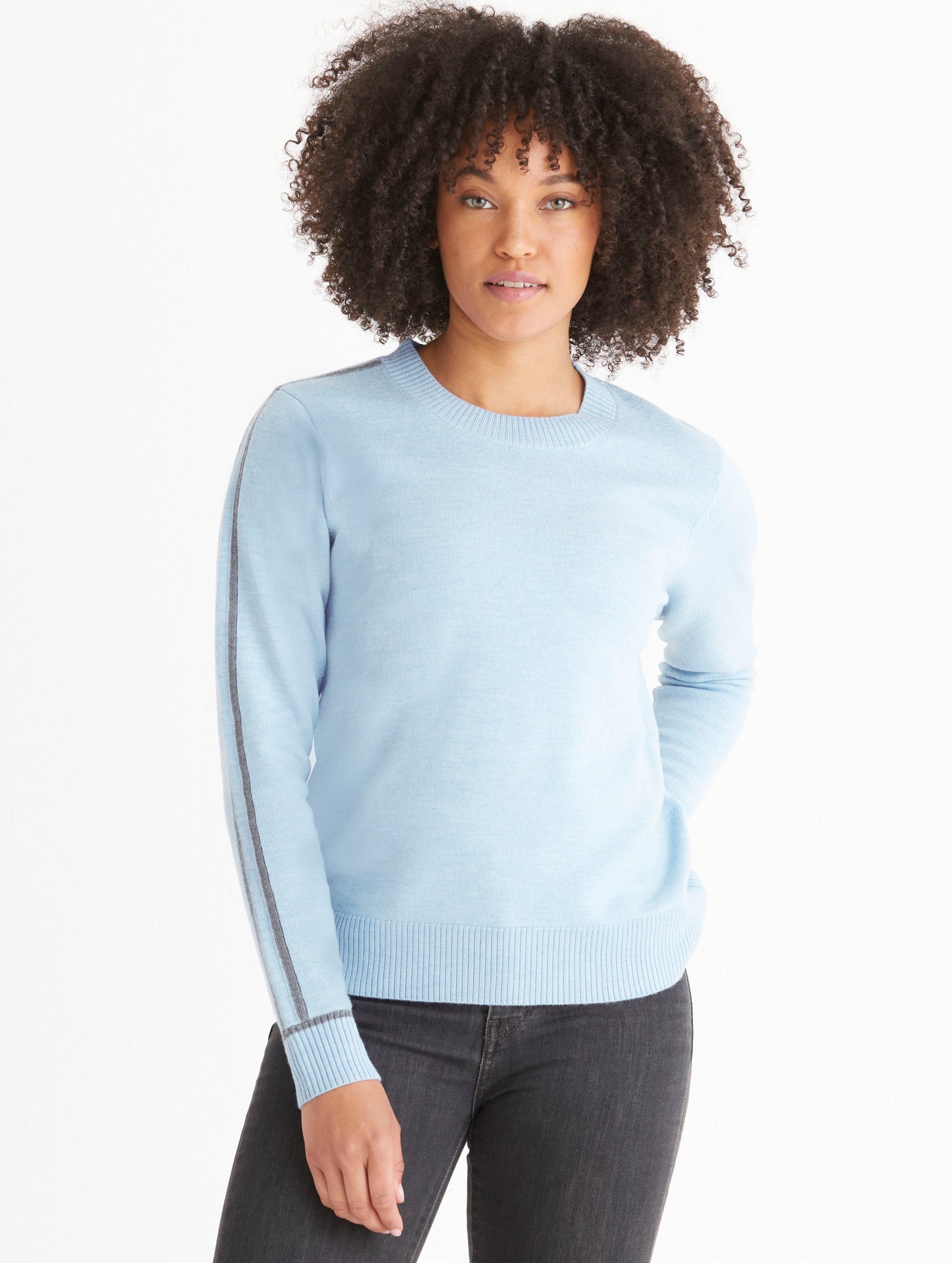blue sweater for women from Aether Apparel