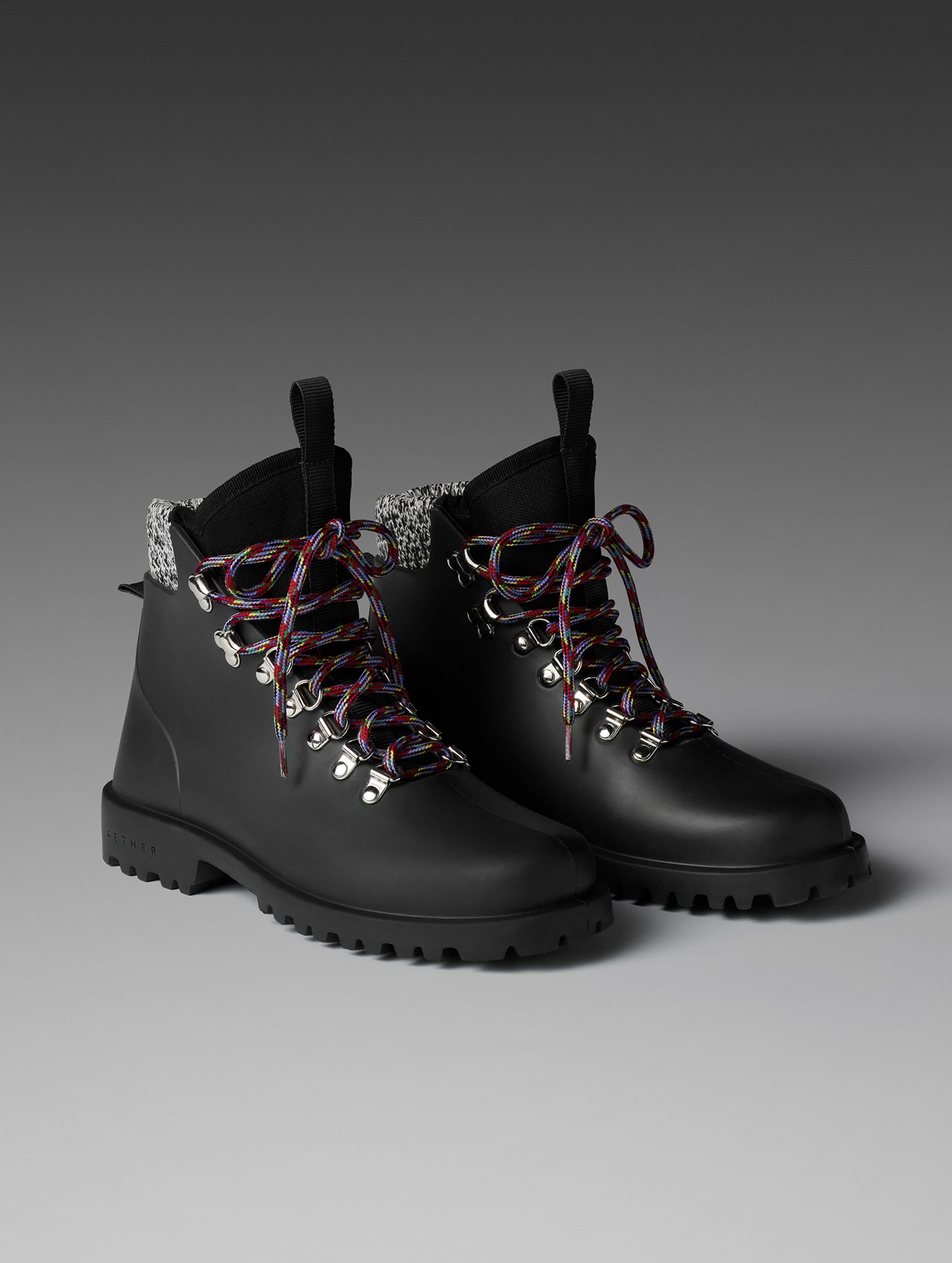women's black rain boot from AETHER Apparel