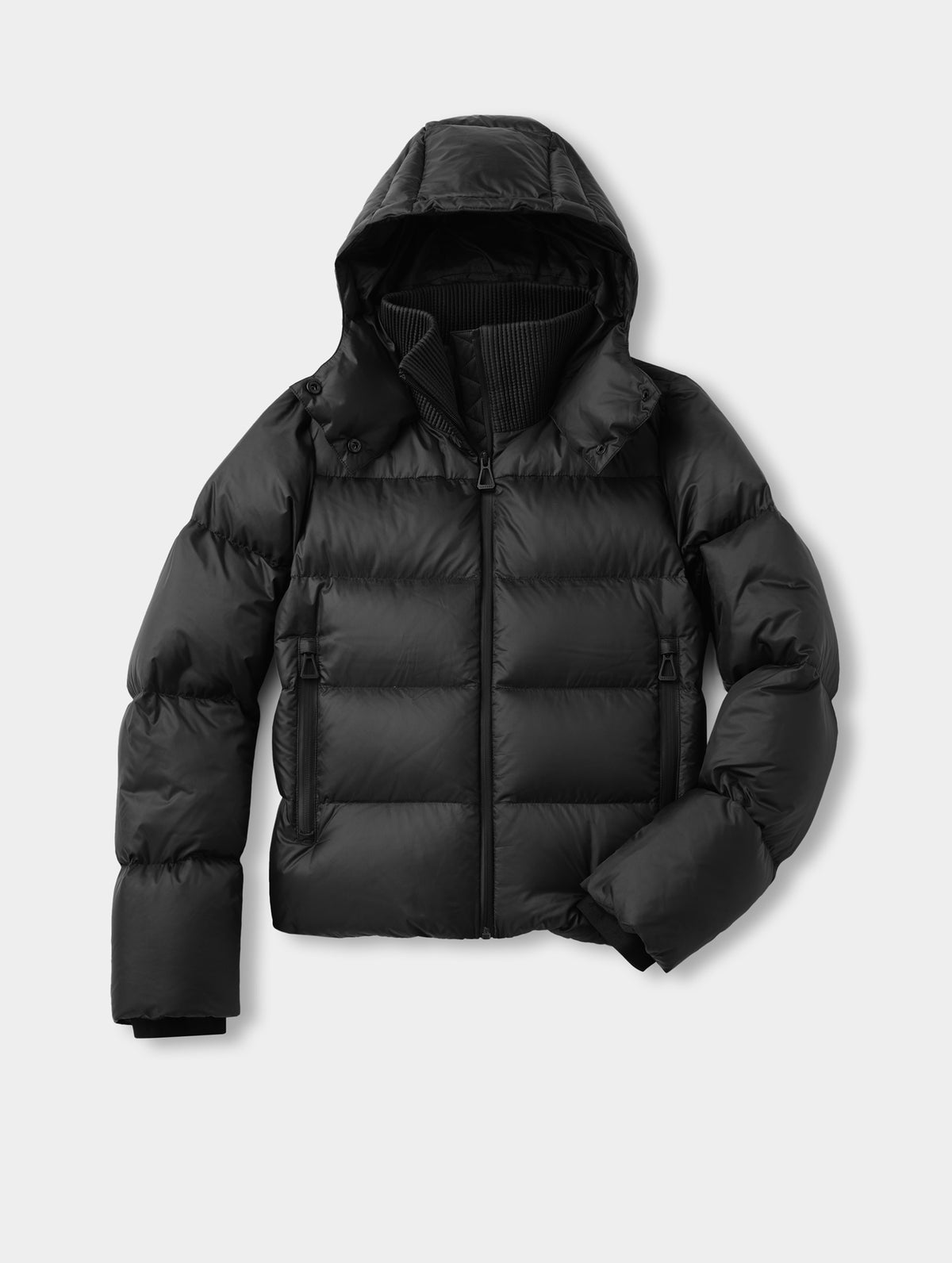 Aura Puffer Jacket - Onyx Black