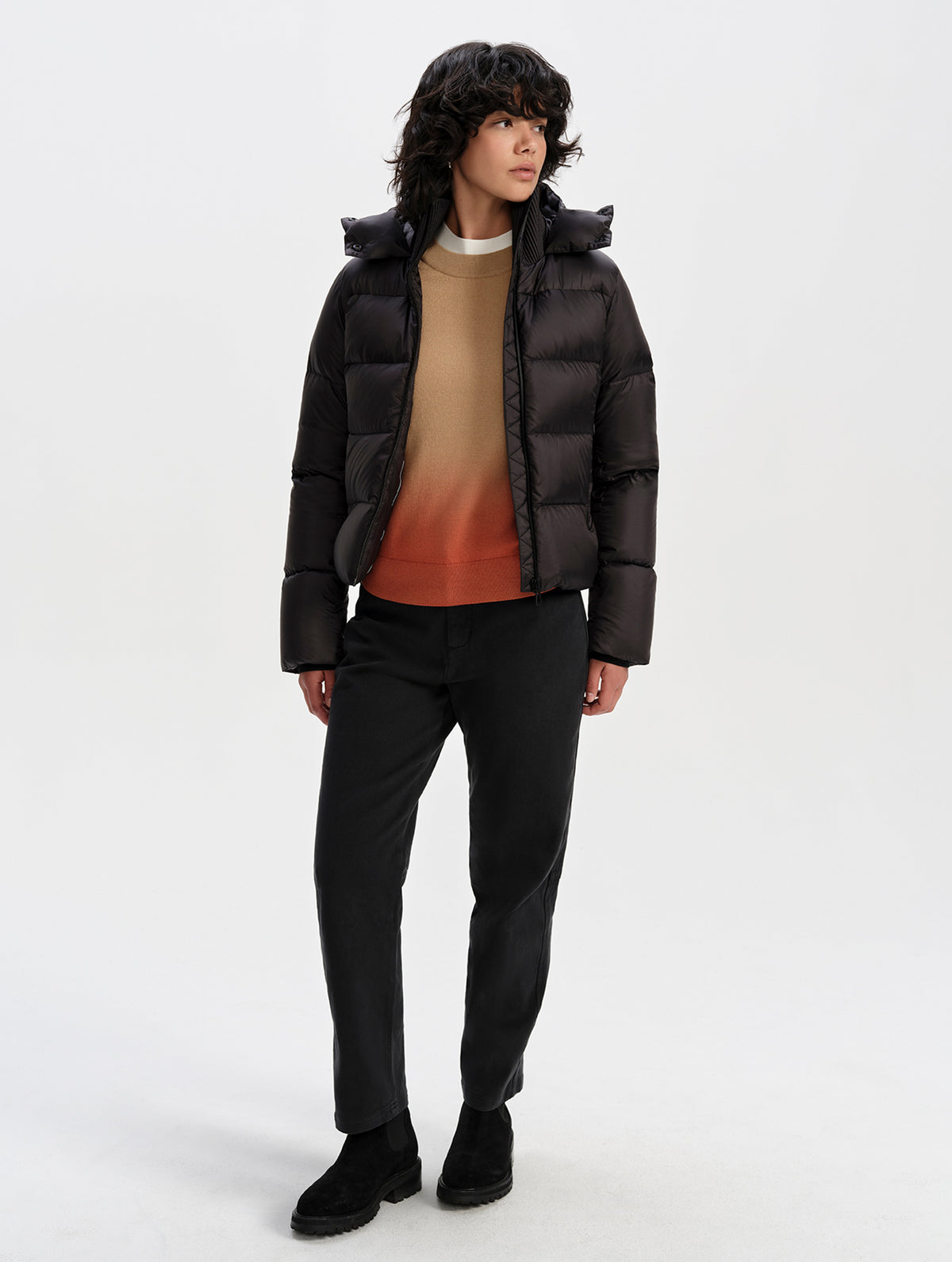 Aura Puffer Jacket - Onyx Black