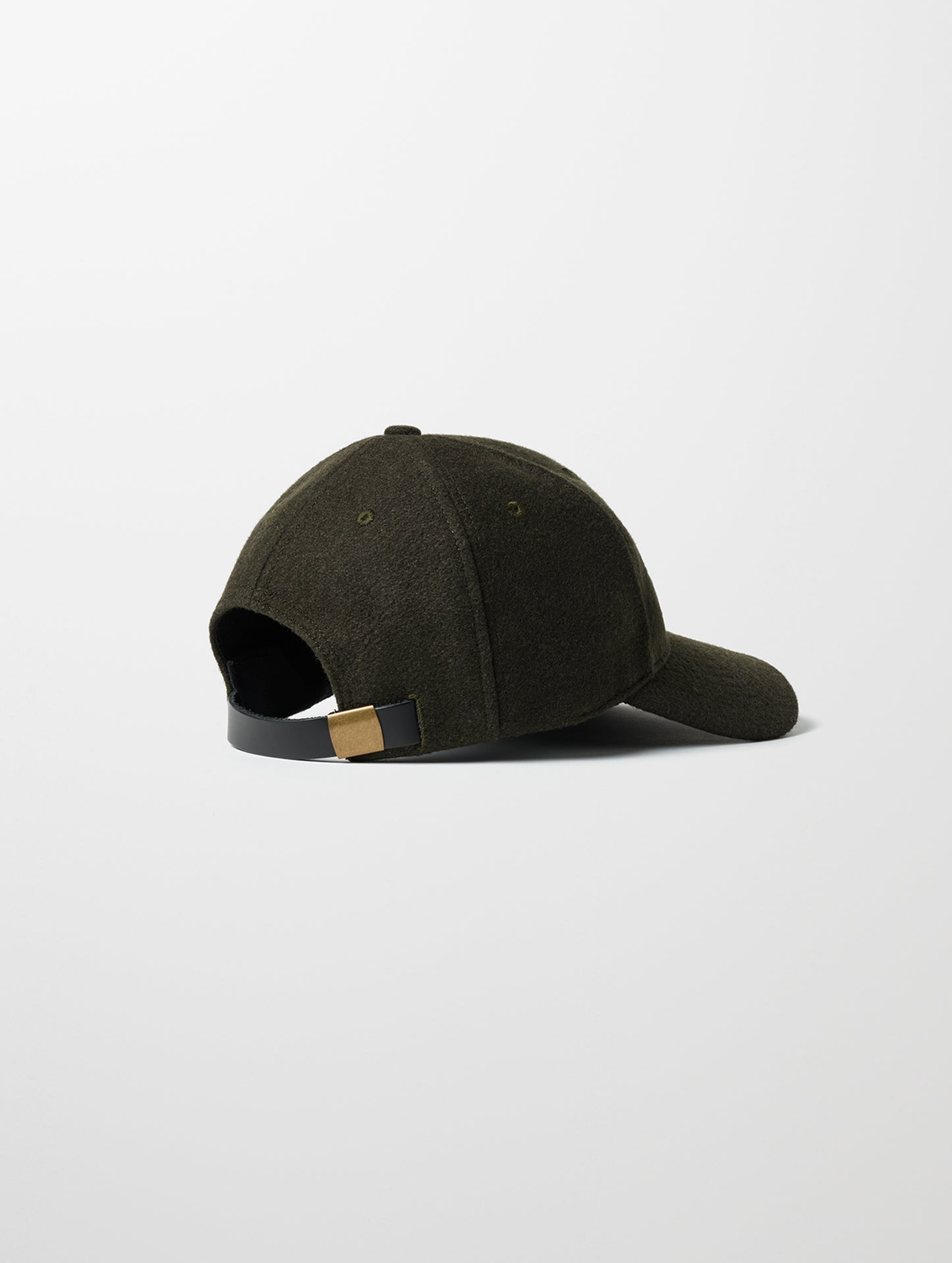 Back of green wool hat from AETHER Apparel