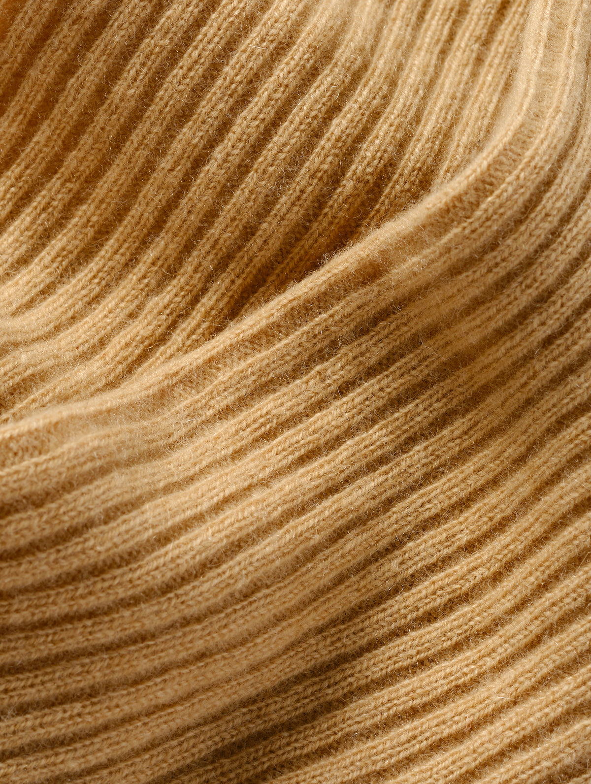 Astra Ribbed Sweater Gloves - Latte Brown