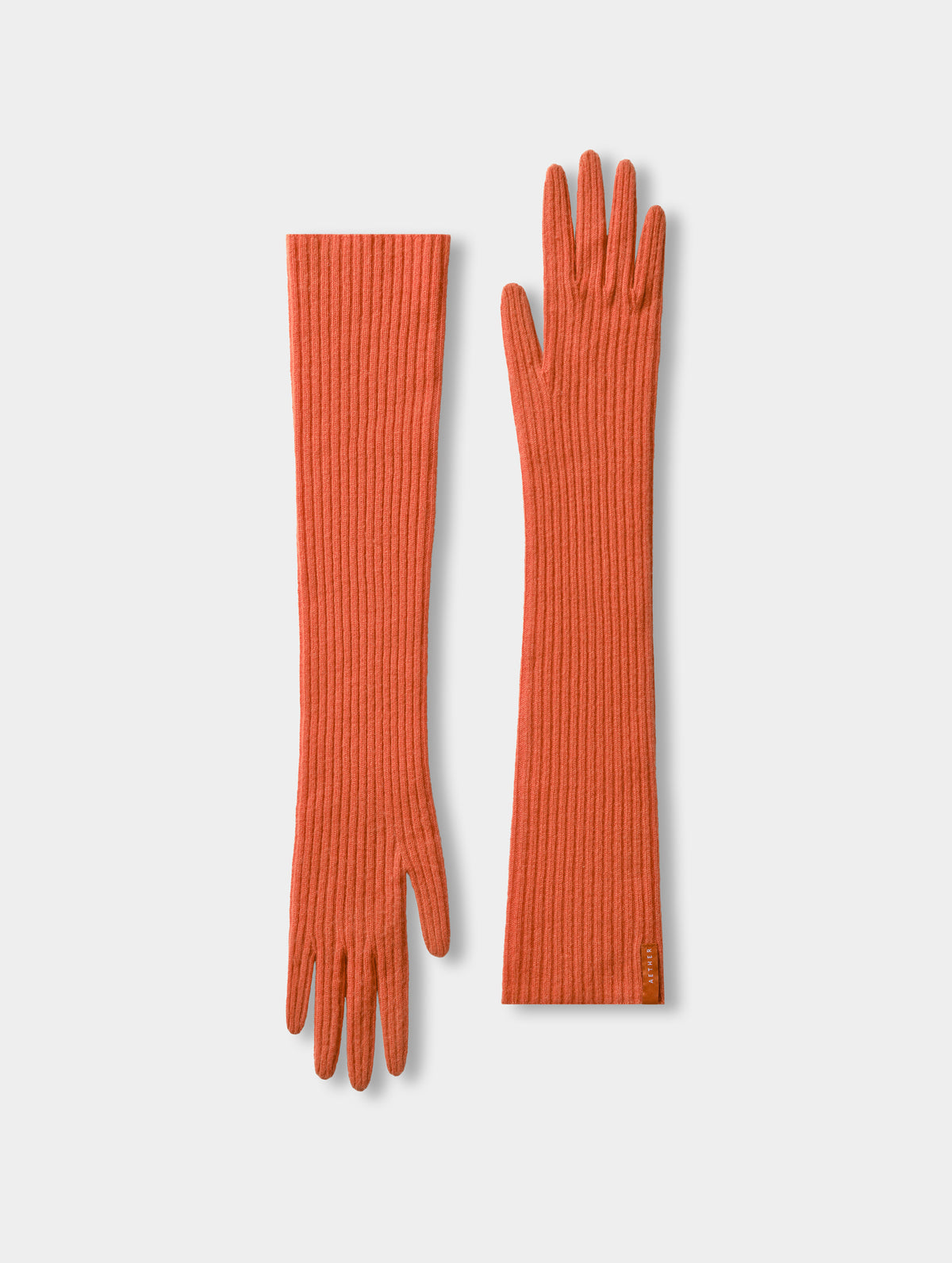 Astra Ribbed Sweater Gloves - Madeira Orange