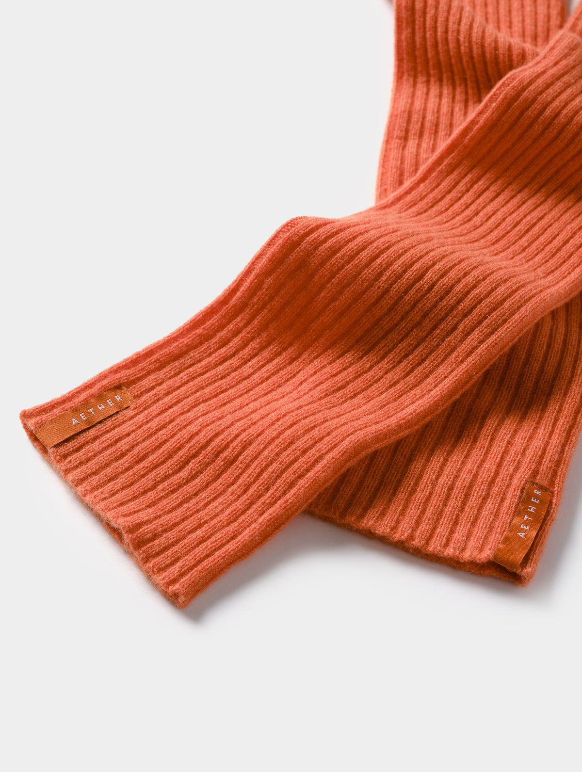 Astra Ribbed Sweater Gloves - Madeira Orange