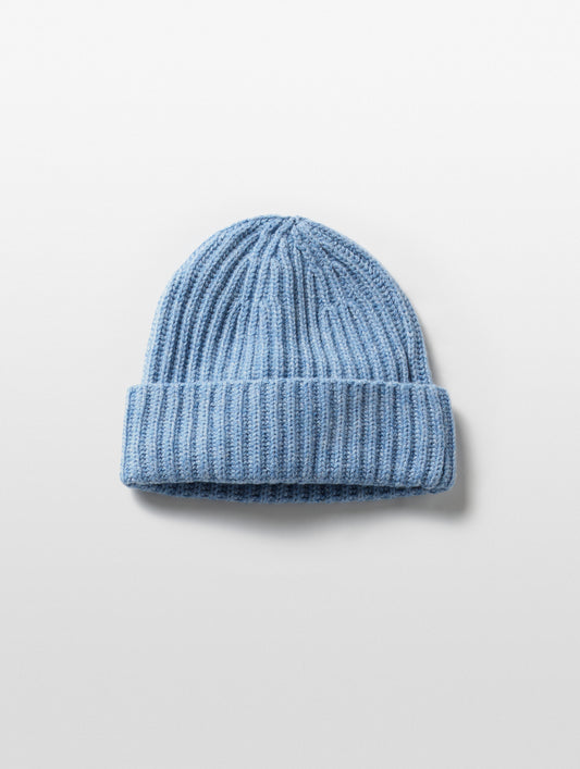 light blue cashmere hat from AETHER Apparel