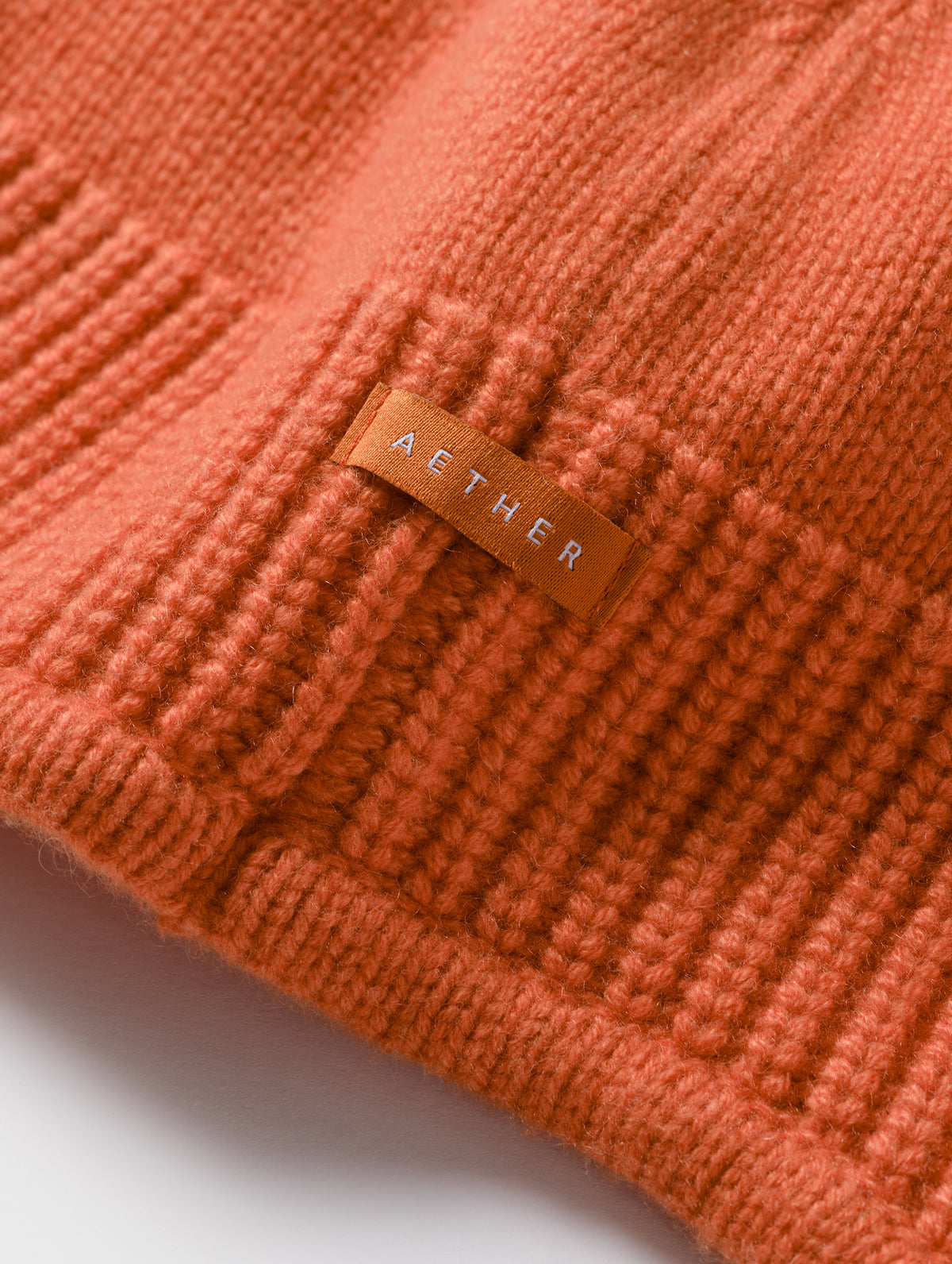 Castel Cashmere Beanie - Madeira Orange