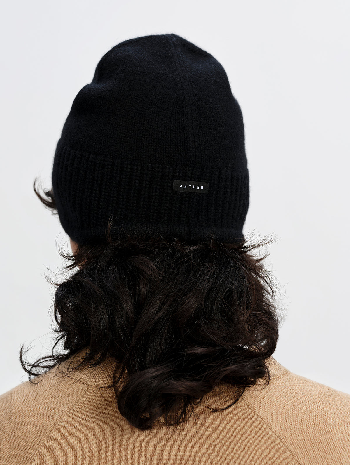 Castel Cashmere Beanie - Onyx Black