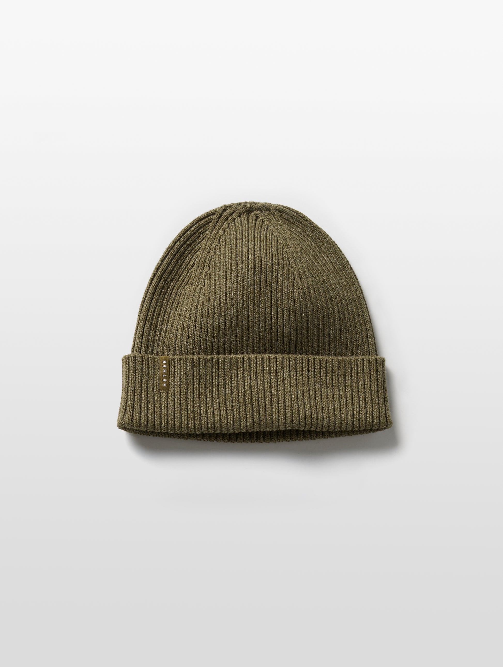 green cotton beanie from AETHER Apparel