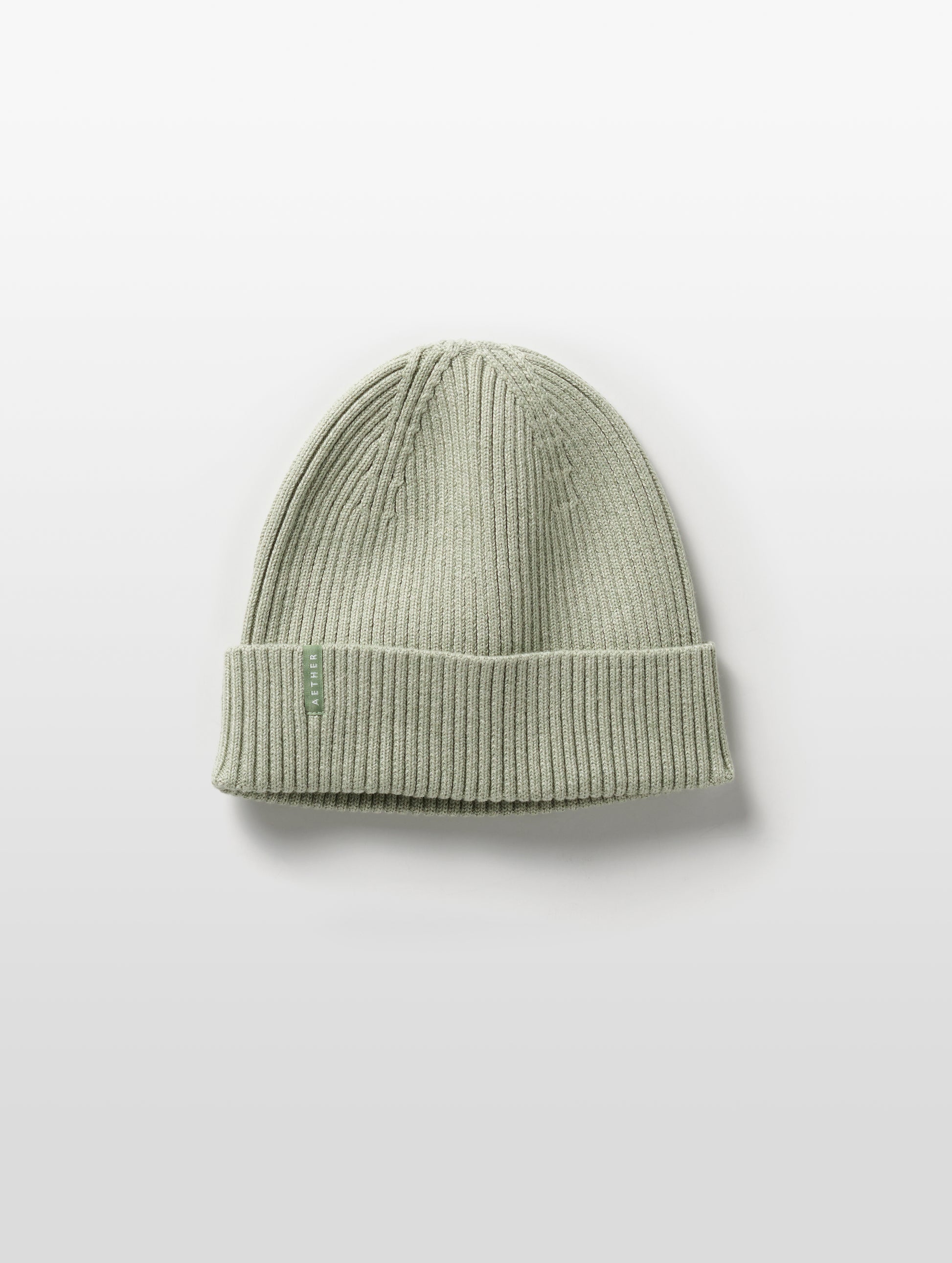 light green cotton beanie from AETHER Apparel