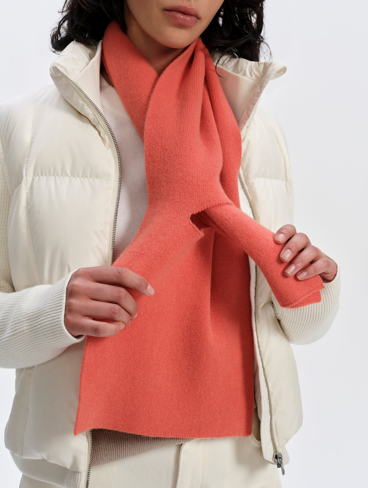 Karina Cashmere Scarf - Madeira Orange