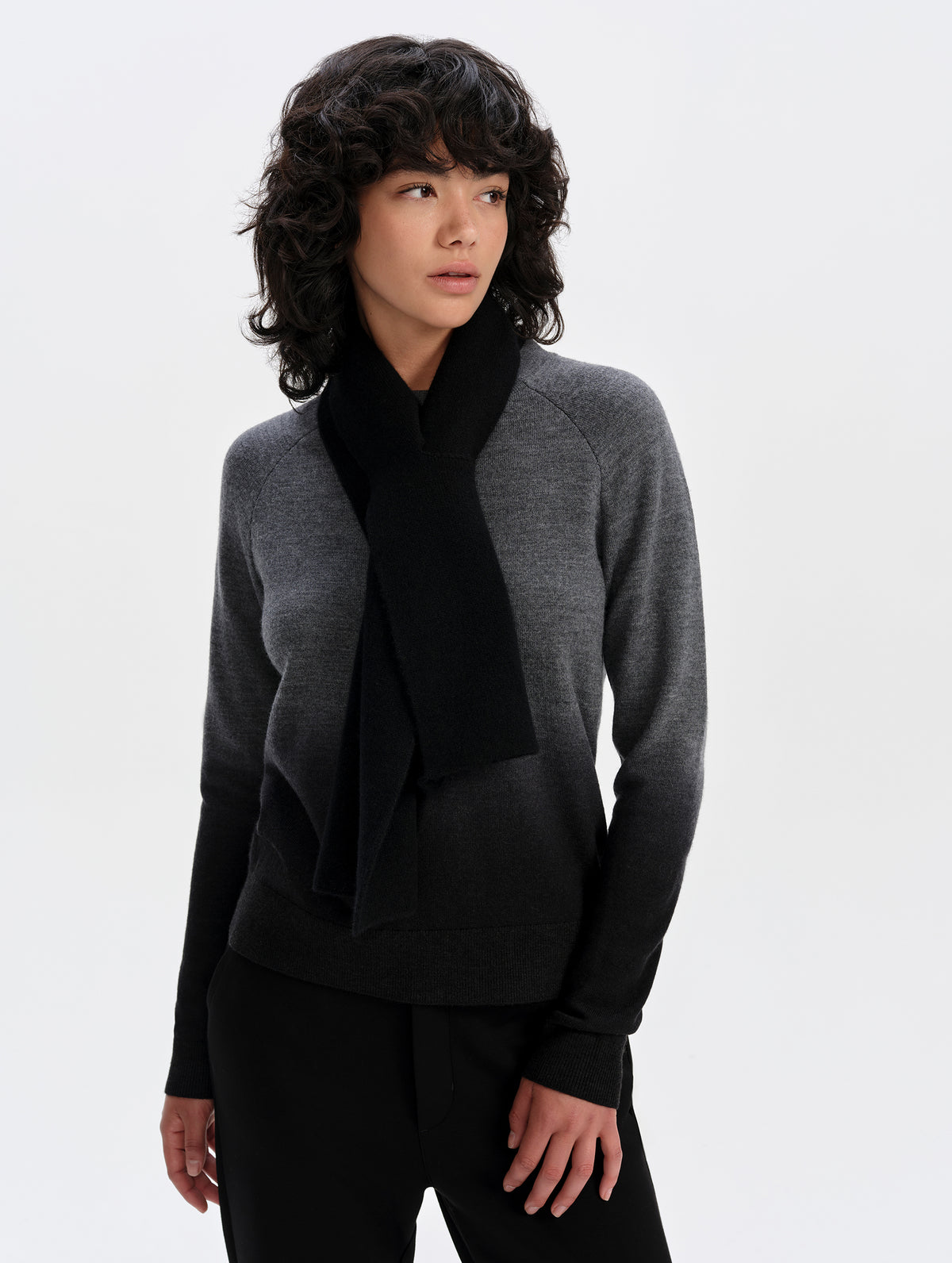 Karina Cashmere Scarf - Onyx Black