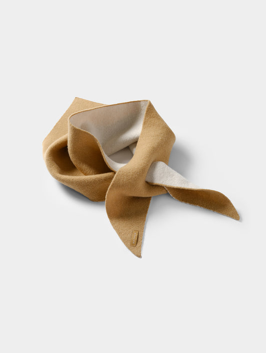Karina Triangle Cashmere Scarf - Latte Brown