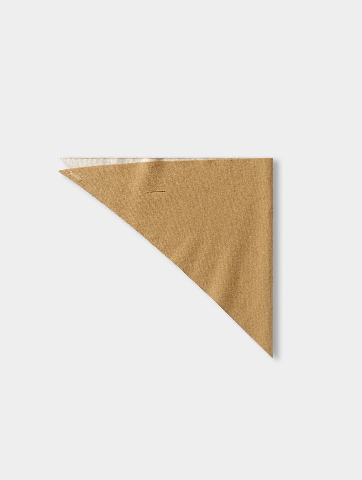 Karina Triangle Cashmere Scarf - Latte Brown