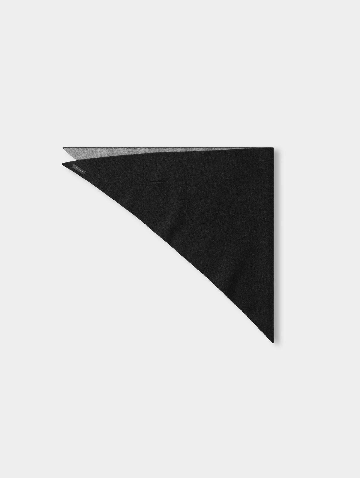 Karina Triangle Cashmere Scarf - Onyx Black