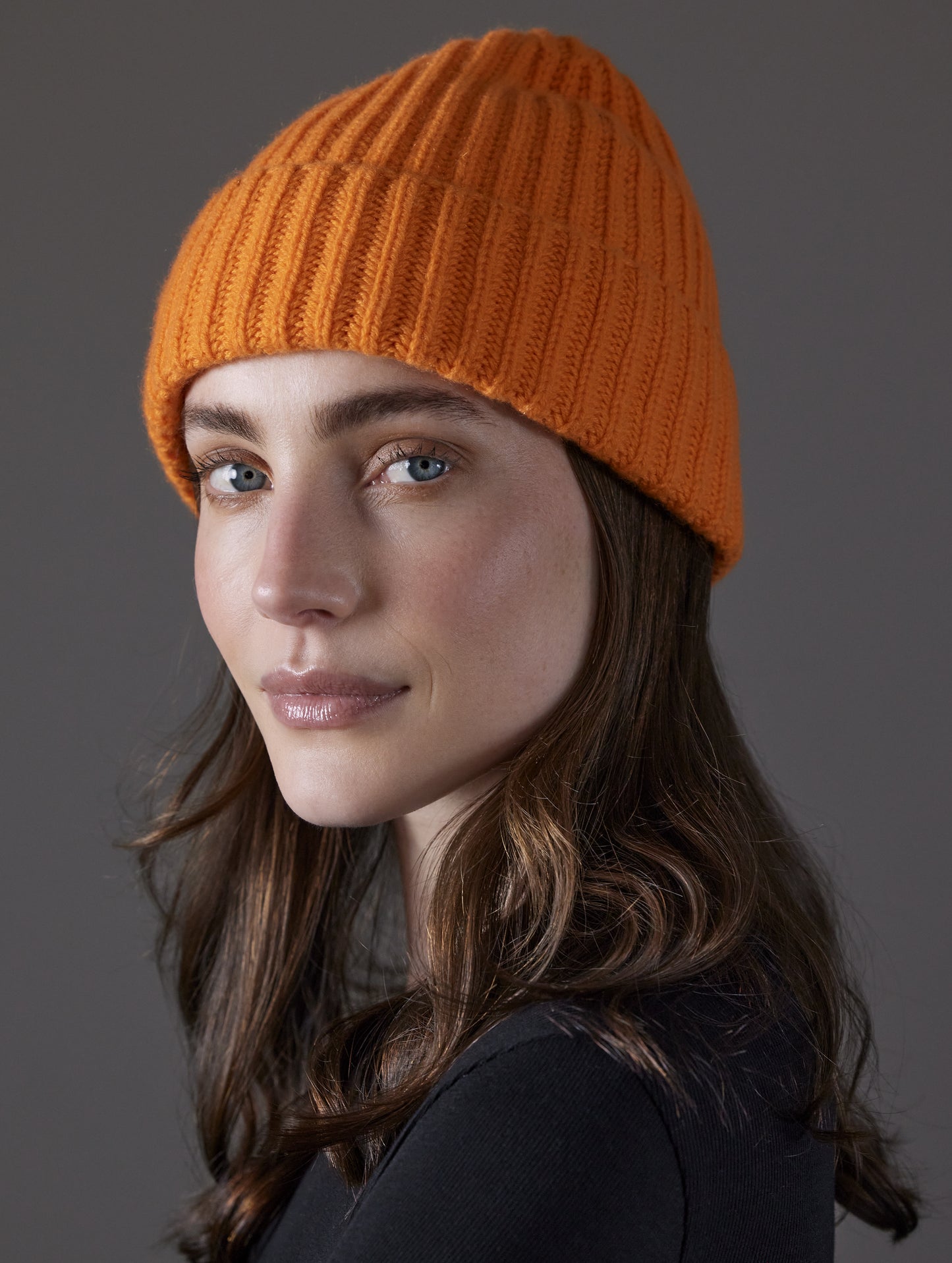 Cashmere Hat - Bitter Orange