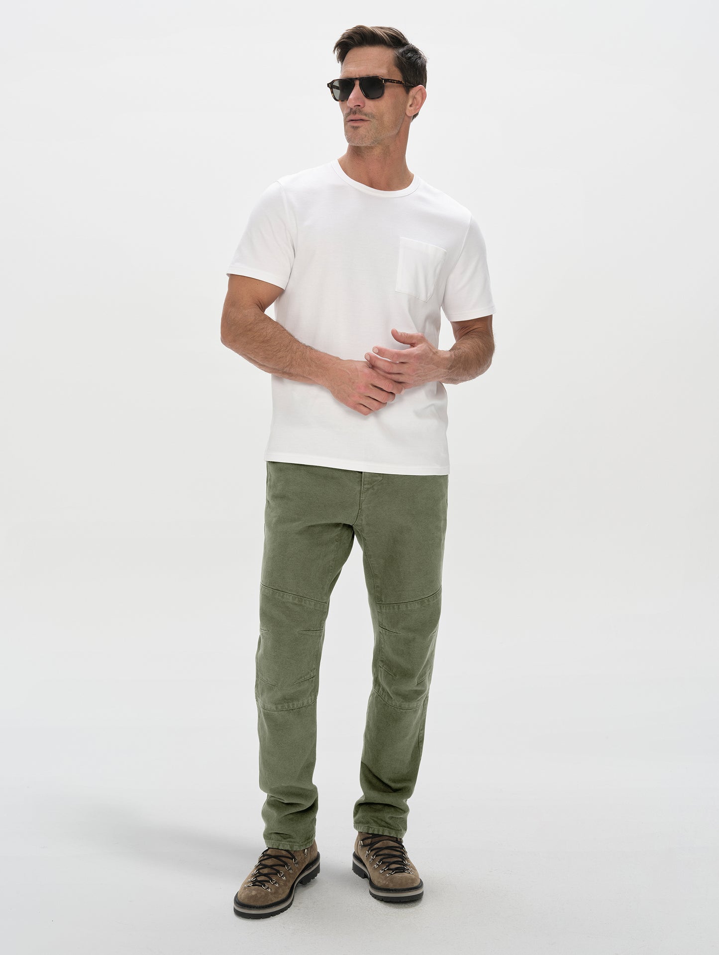 Gabriel Articulated Chino Rigid - Fern Green