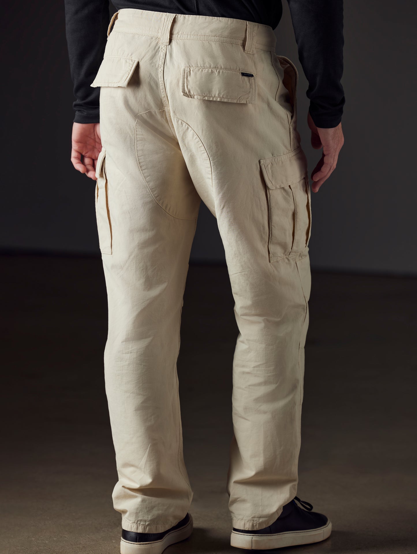 beige fatigue pants from AETHER Apparel