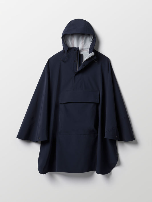Line Rain Poncho - Total Eclipse