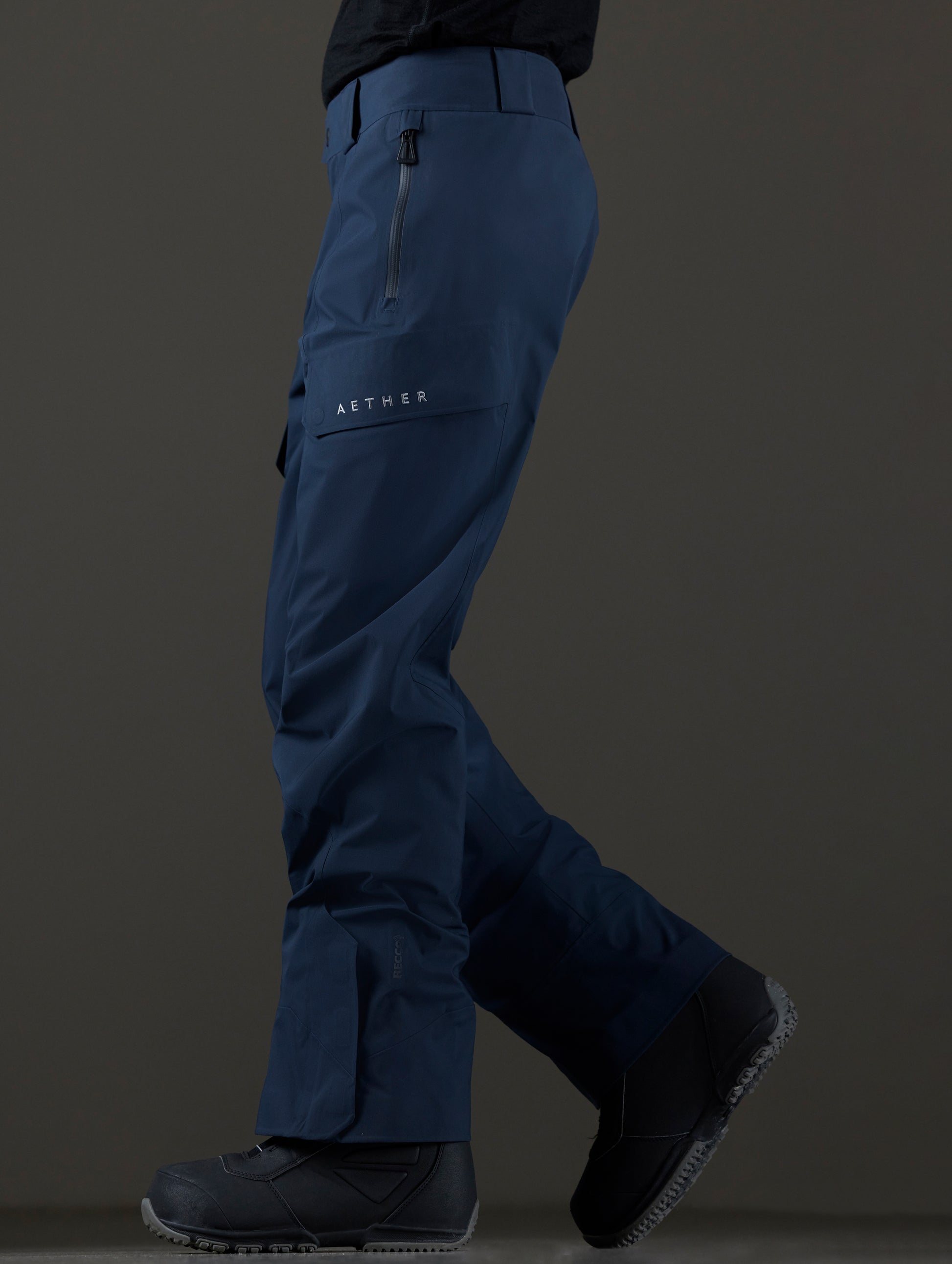 Men's blue snow pant from AETHER Apparel