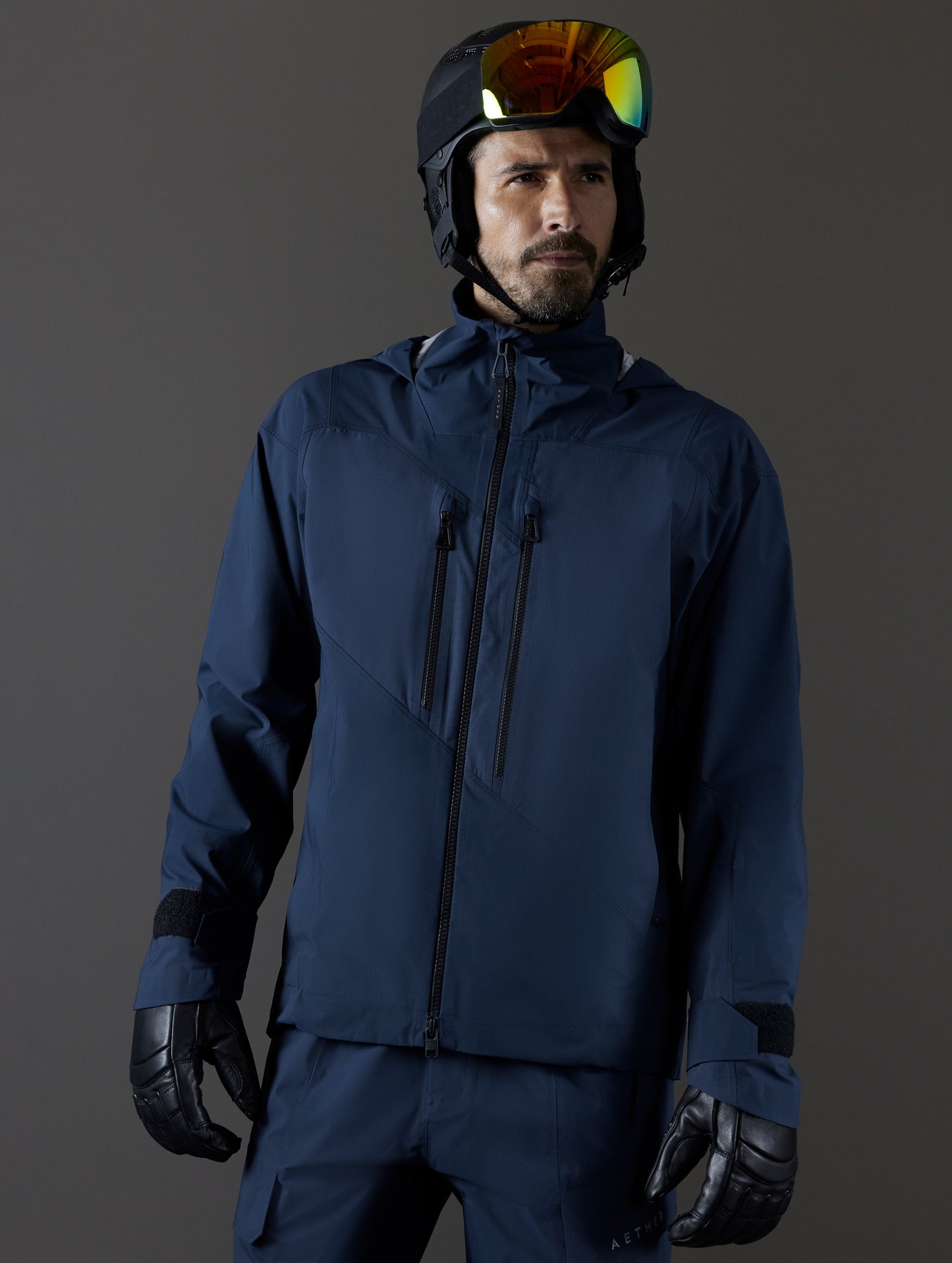 Men's blue snow shell from AETHER Apparel