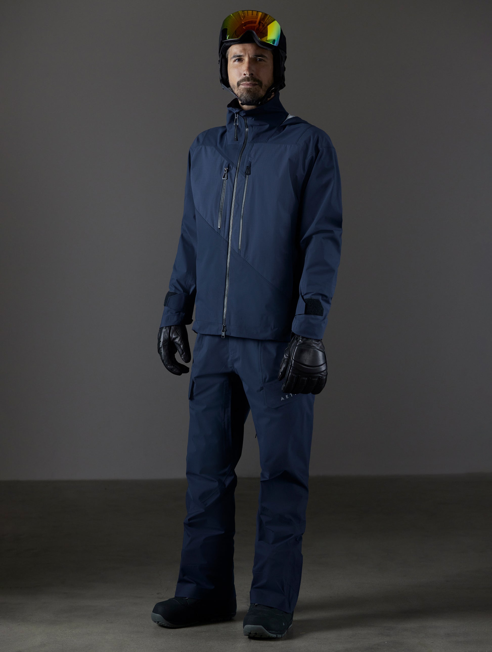 Men's blue snow shell from AETHER Apparel