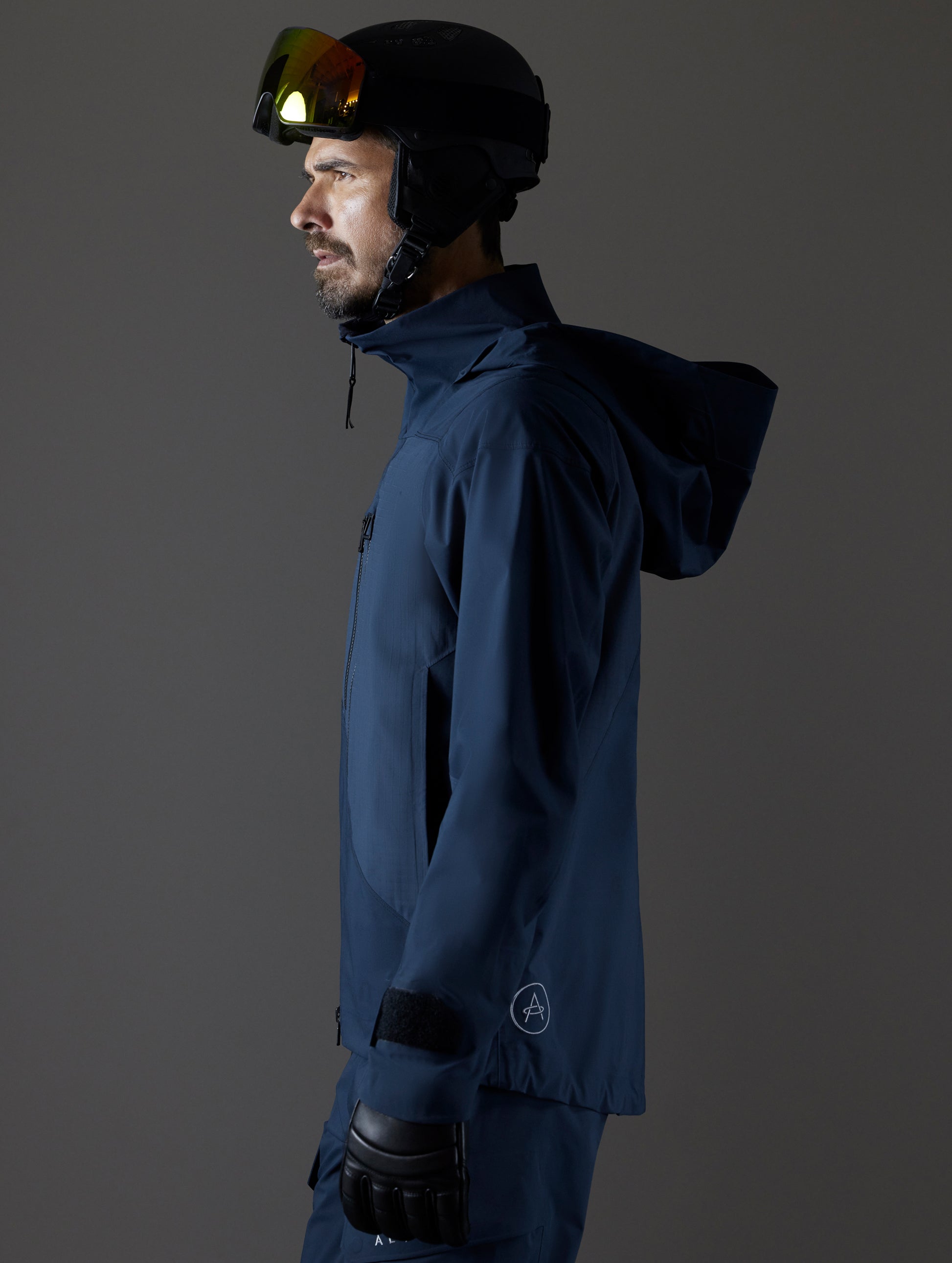 Men's blue snow shell from AETHER Apparel