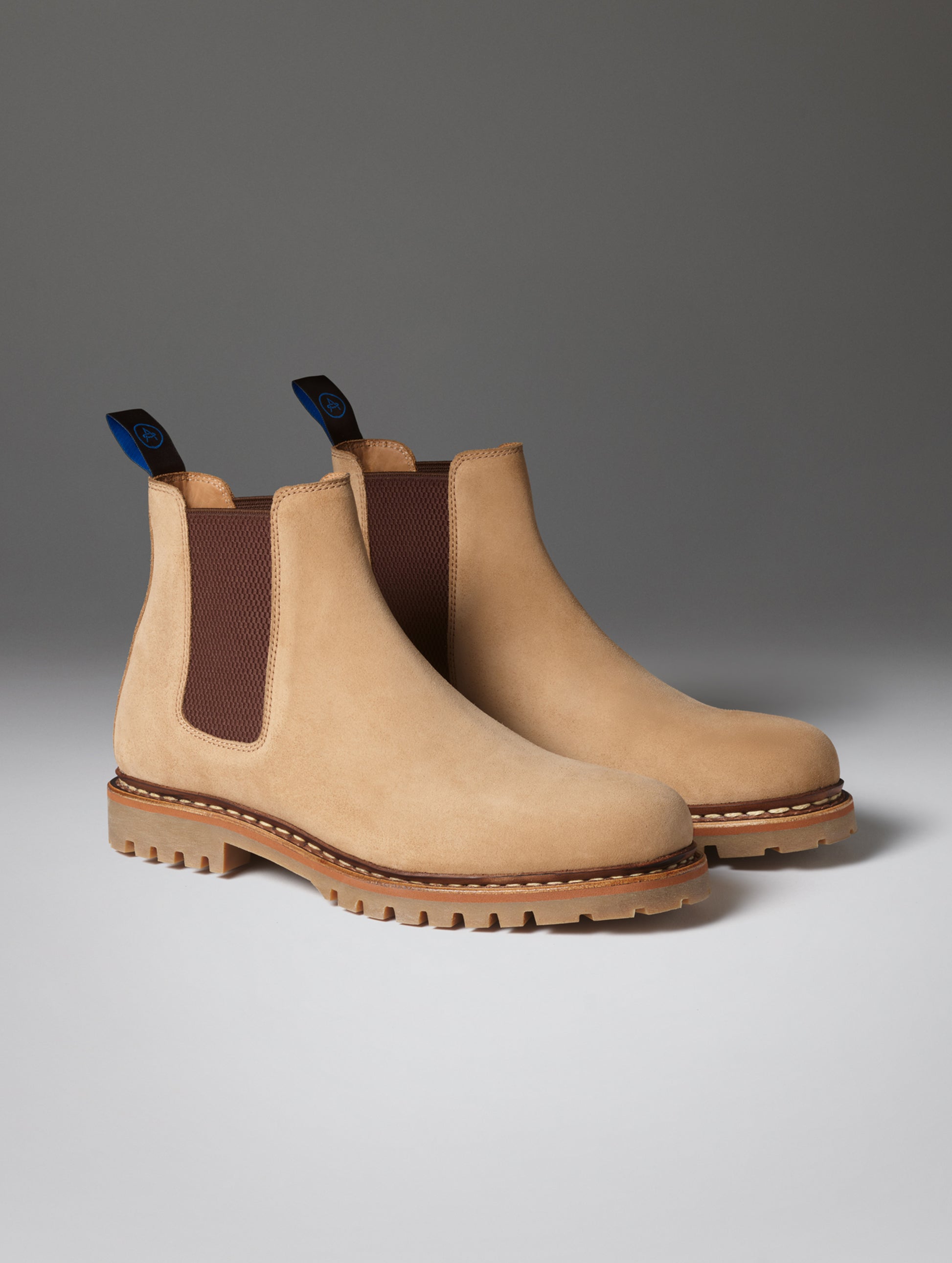 Front angled view of the Monroe Chelsea Boot in Dark Clay from AETHER Apparel.