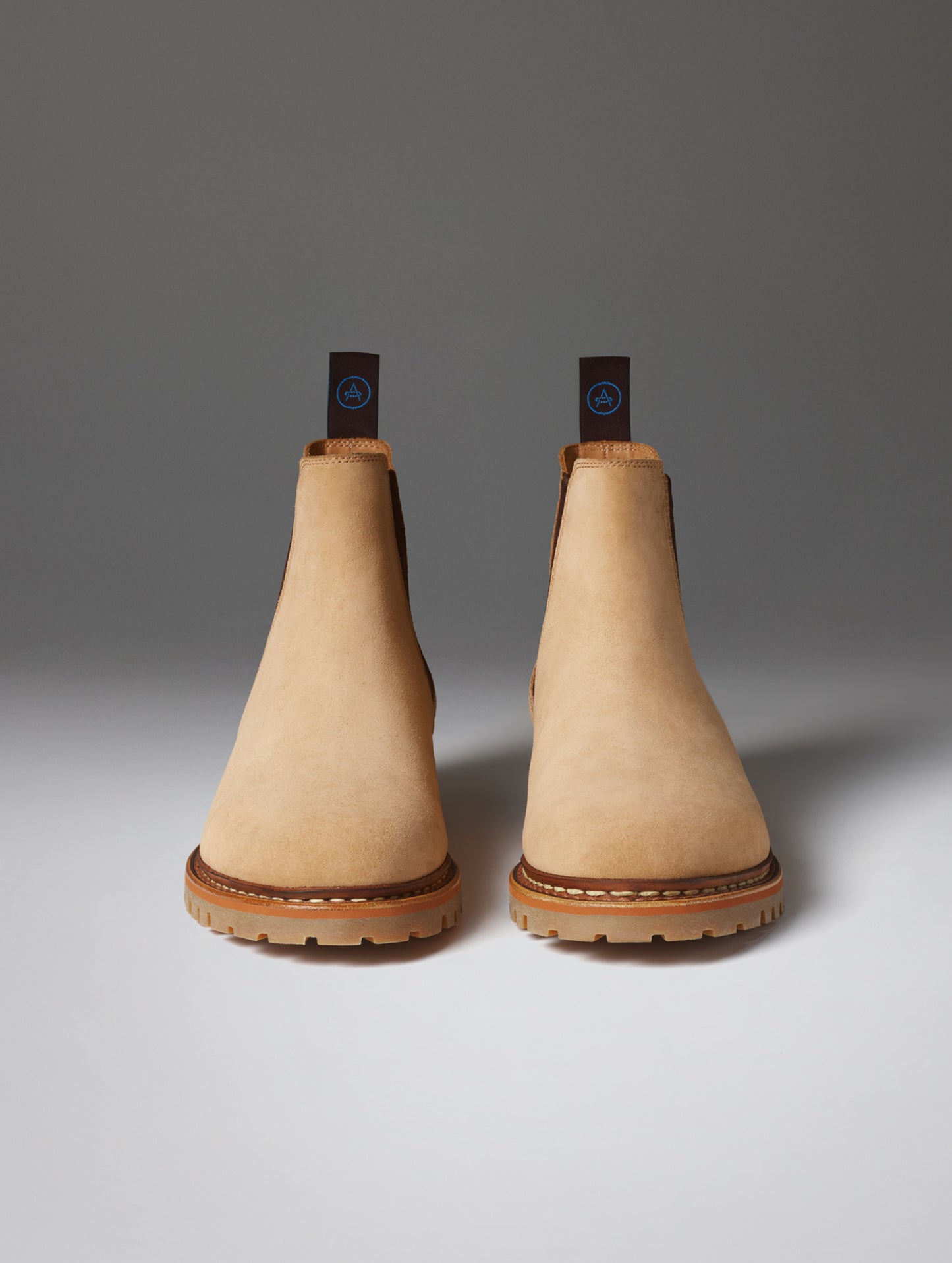 Front view of the Monroe Chelsea Boot in Dark Clay from AETHER Apparel.