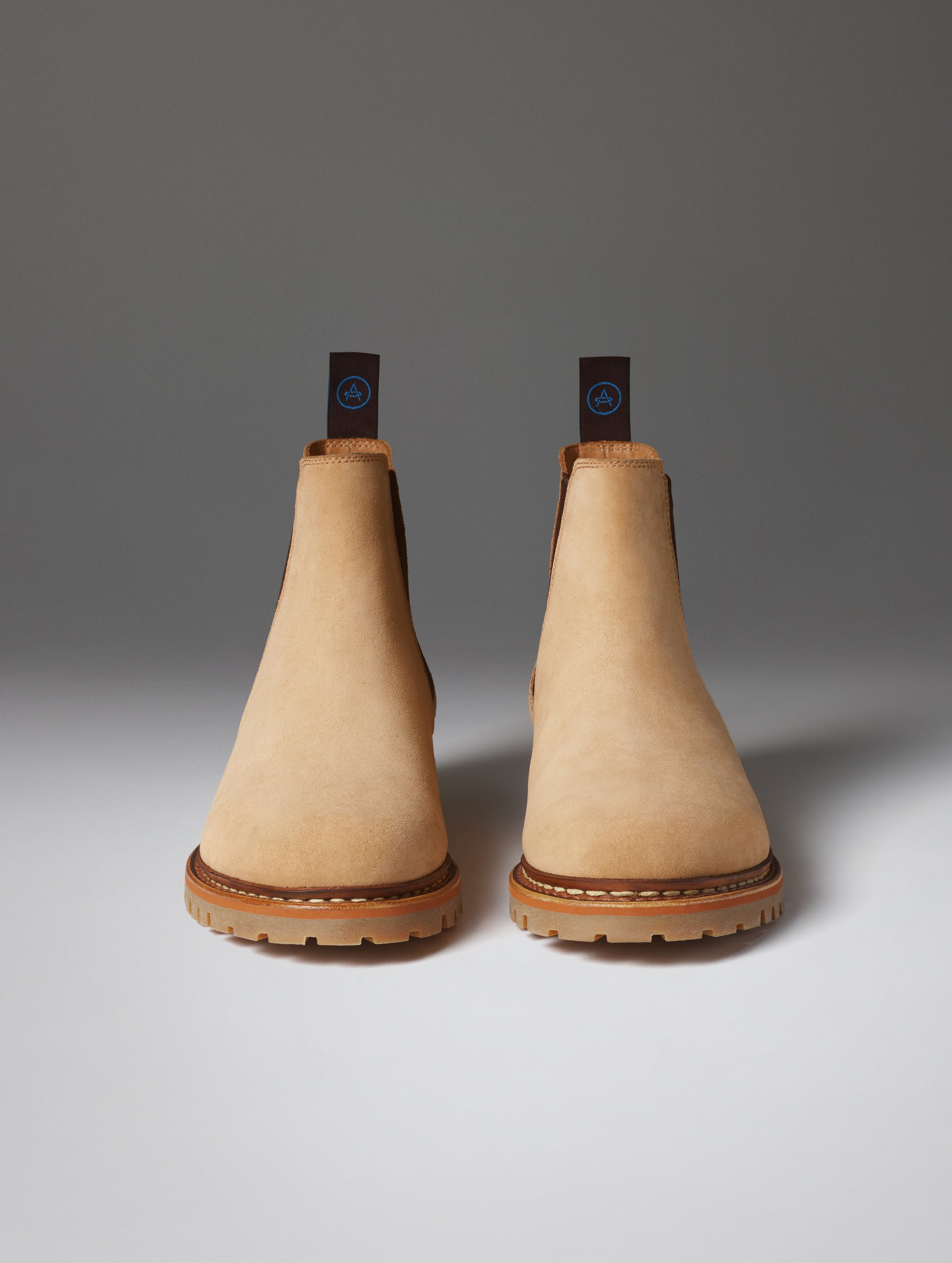 Front view of the Monroe Chelsea Boot in Dark Clay from AETHER Apparel.