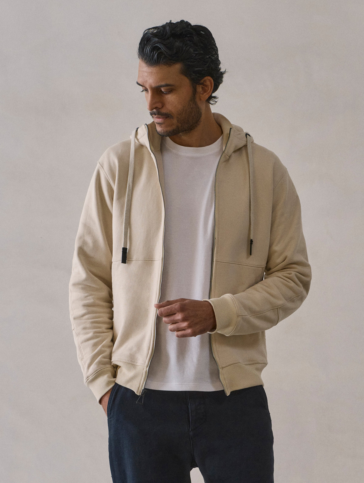 Monte Jersey Hoodie 2.0 - Bone