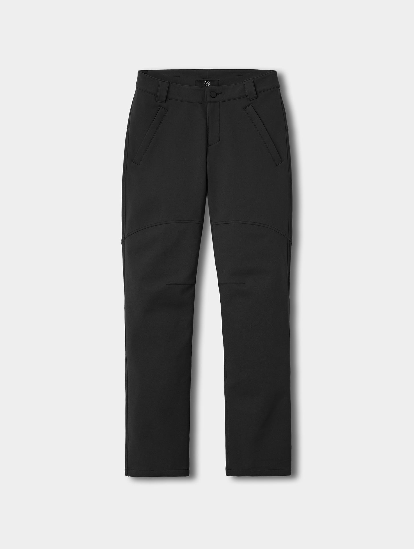 Flat lay view of the Ramble Motorcycle Pant 3.0 in Onyx Black from AETHER Apparel.