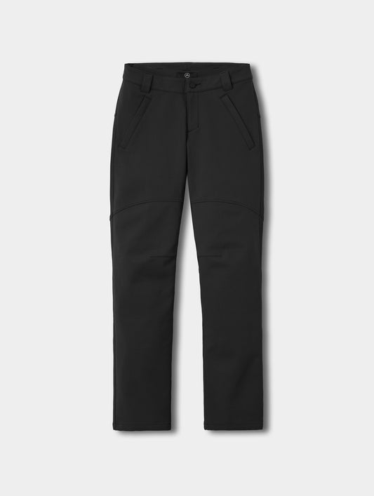 Flat lay view of the Ramble Motorcycle Pant 3.0 in Onyx Black from AETHER Apparel.