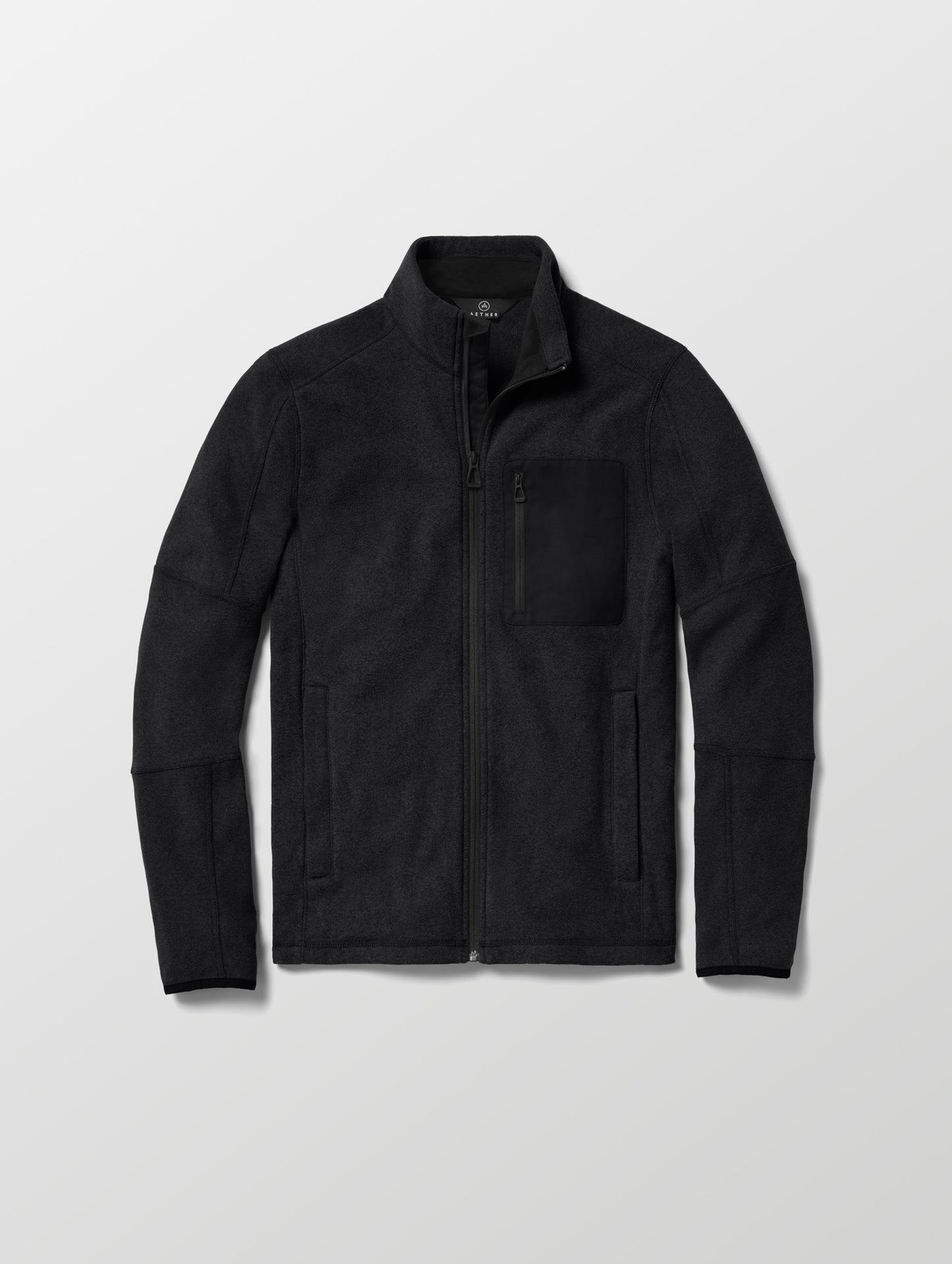 Sutherlin Full-Zip in Onyx Black from AETHER Apparel.