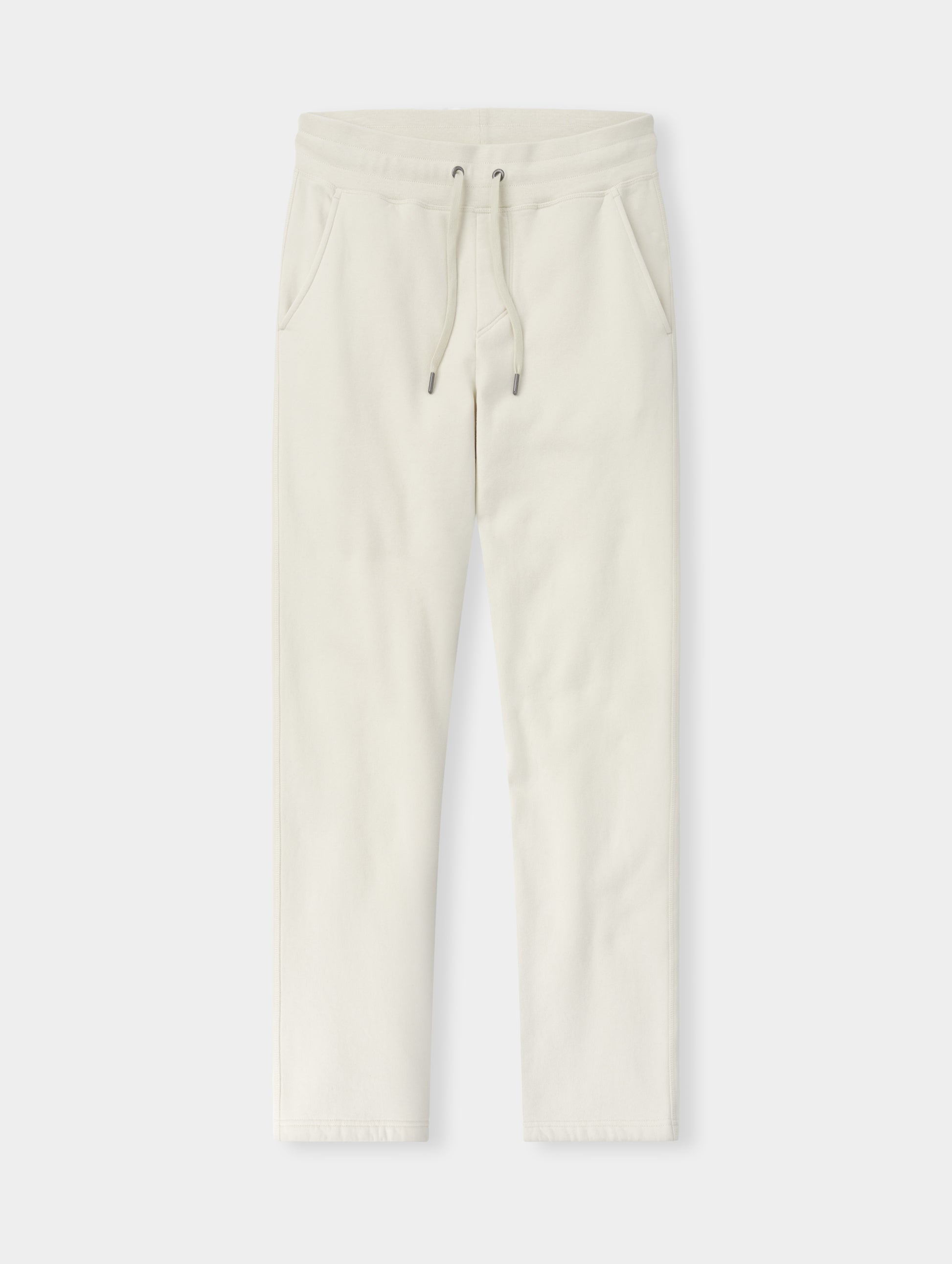 Flat lay view of the Rylan Sweat Pant in Bone from AETHER Apparel.