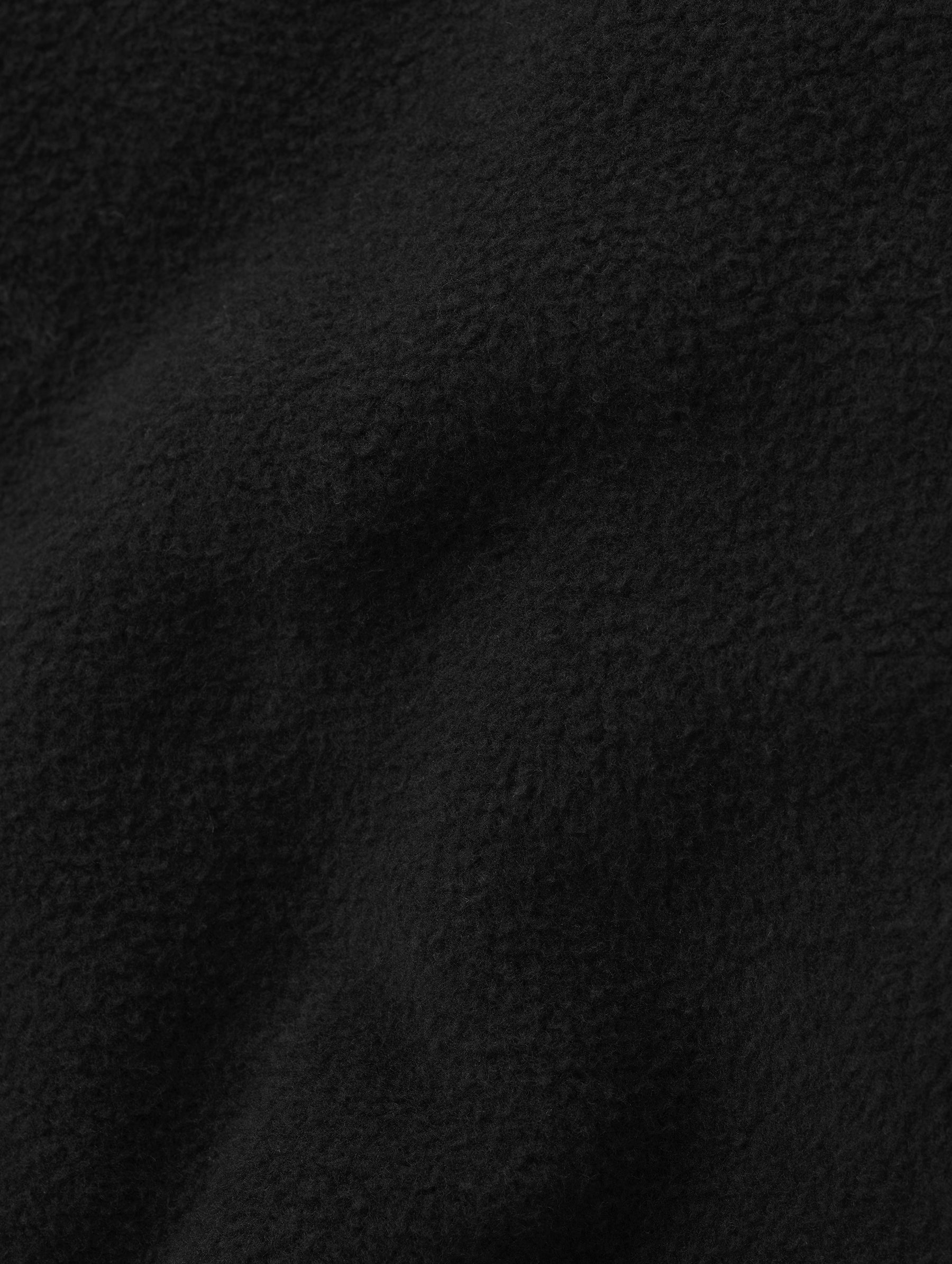 Closeup detailed view of the fabric on the Rylan Cuffed Sweatpant in Onyx Black from AETHER Apparel.