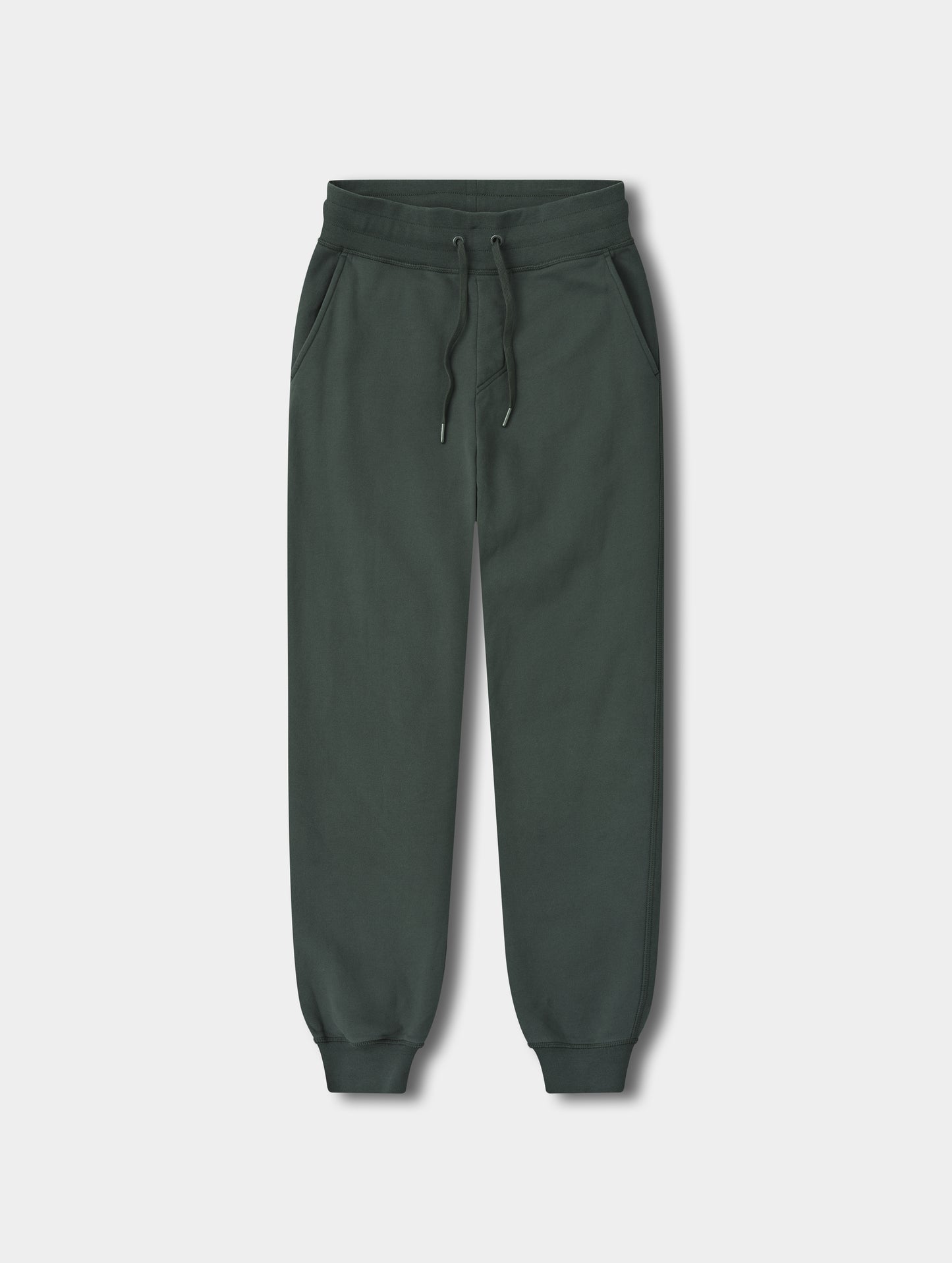 Flat lay view of the Rylan Cuffed Sweatpant in Saville Green  from AETHER Apparel.
