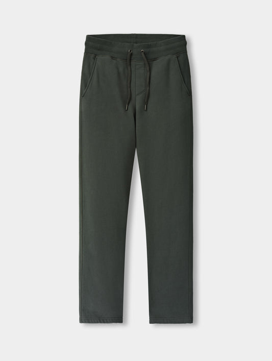 Flat lay view of the Rylan Sweat Pant in Saville Green from AETHER Apparel. 