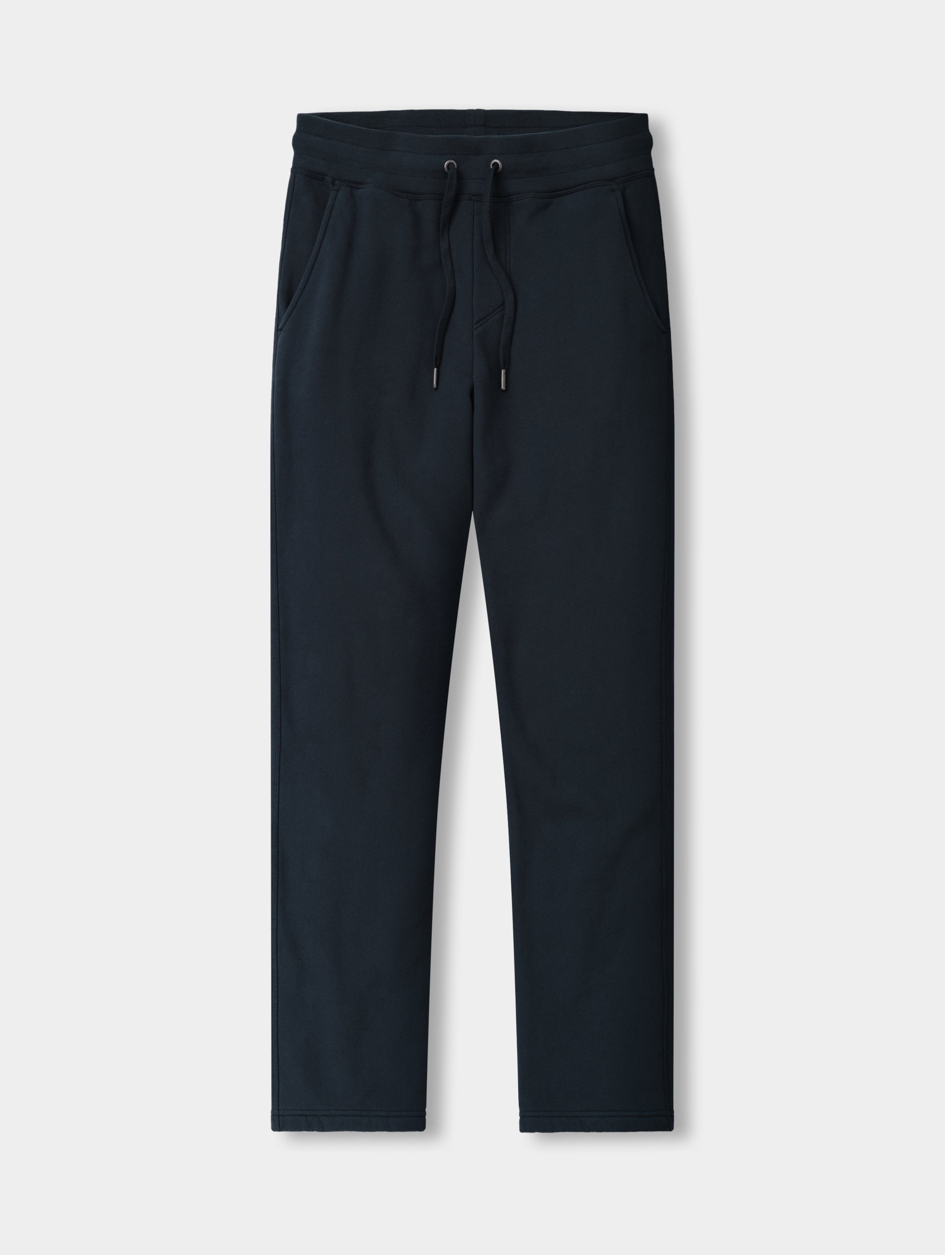 Flat lay view of the Rylan Sweat Pant in Total Eclipse from AETHER Apparel.