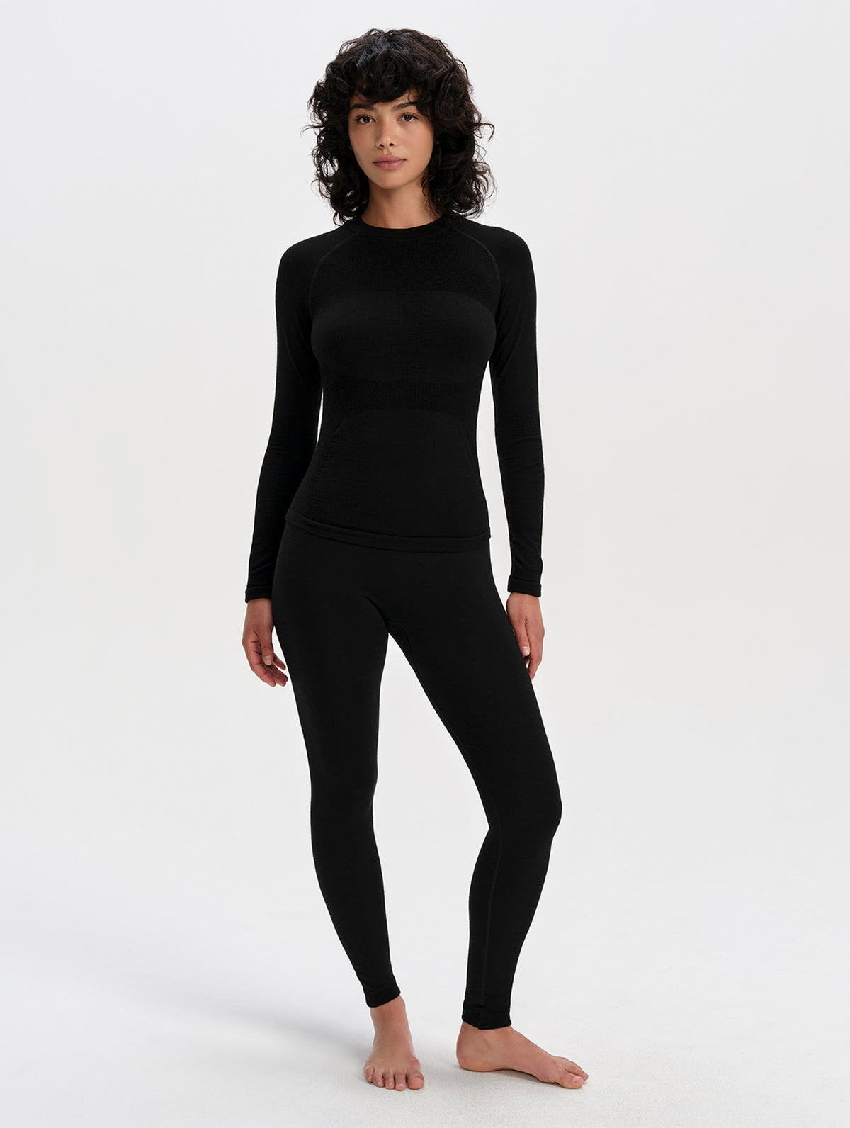 W Alpine Seamless Base Layer Pant - Onyx Black